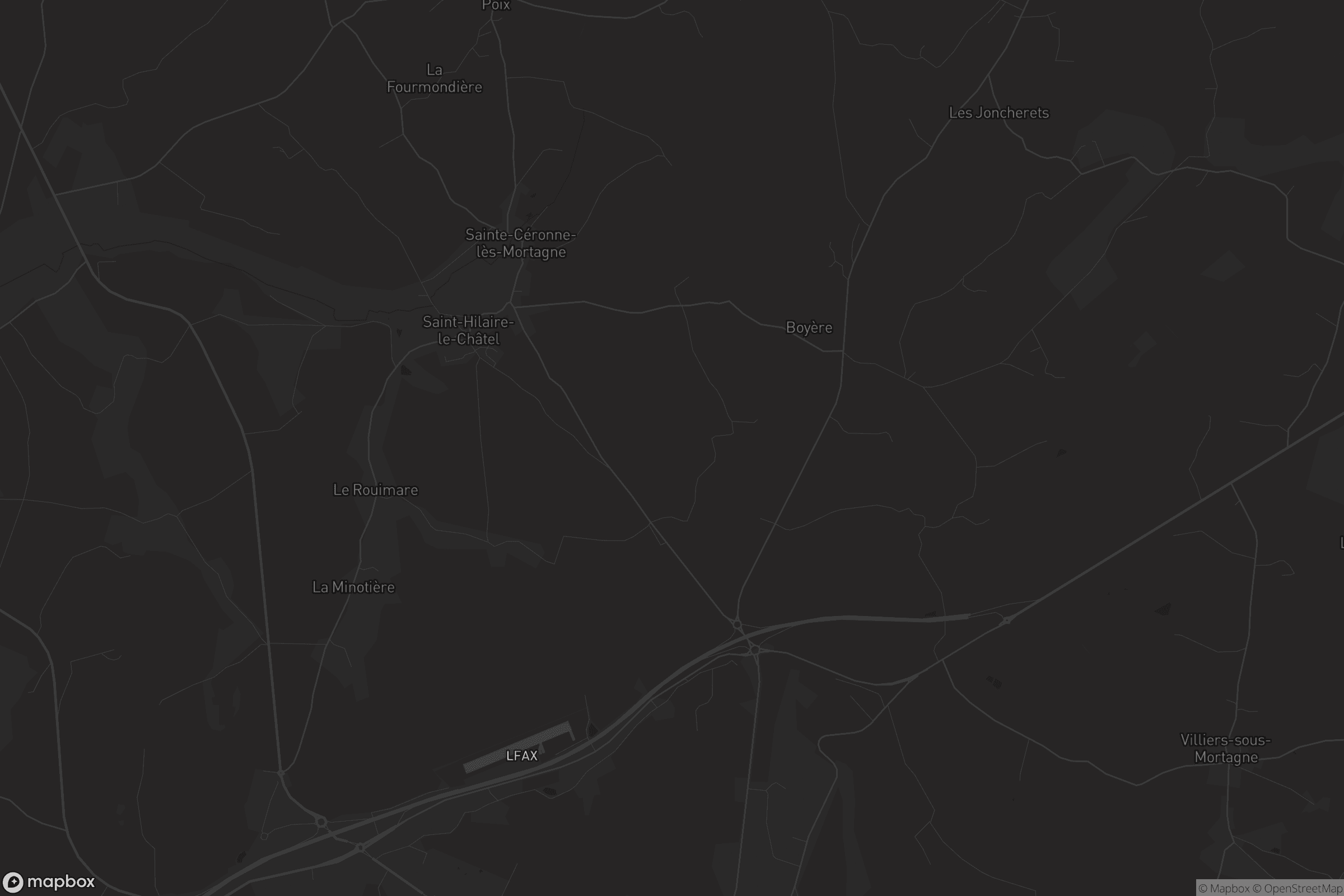 Carte de Saint-Hilaire-le-Châtel