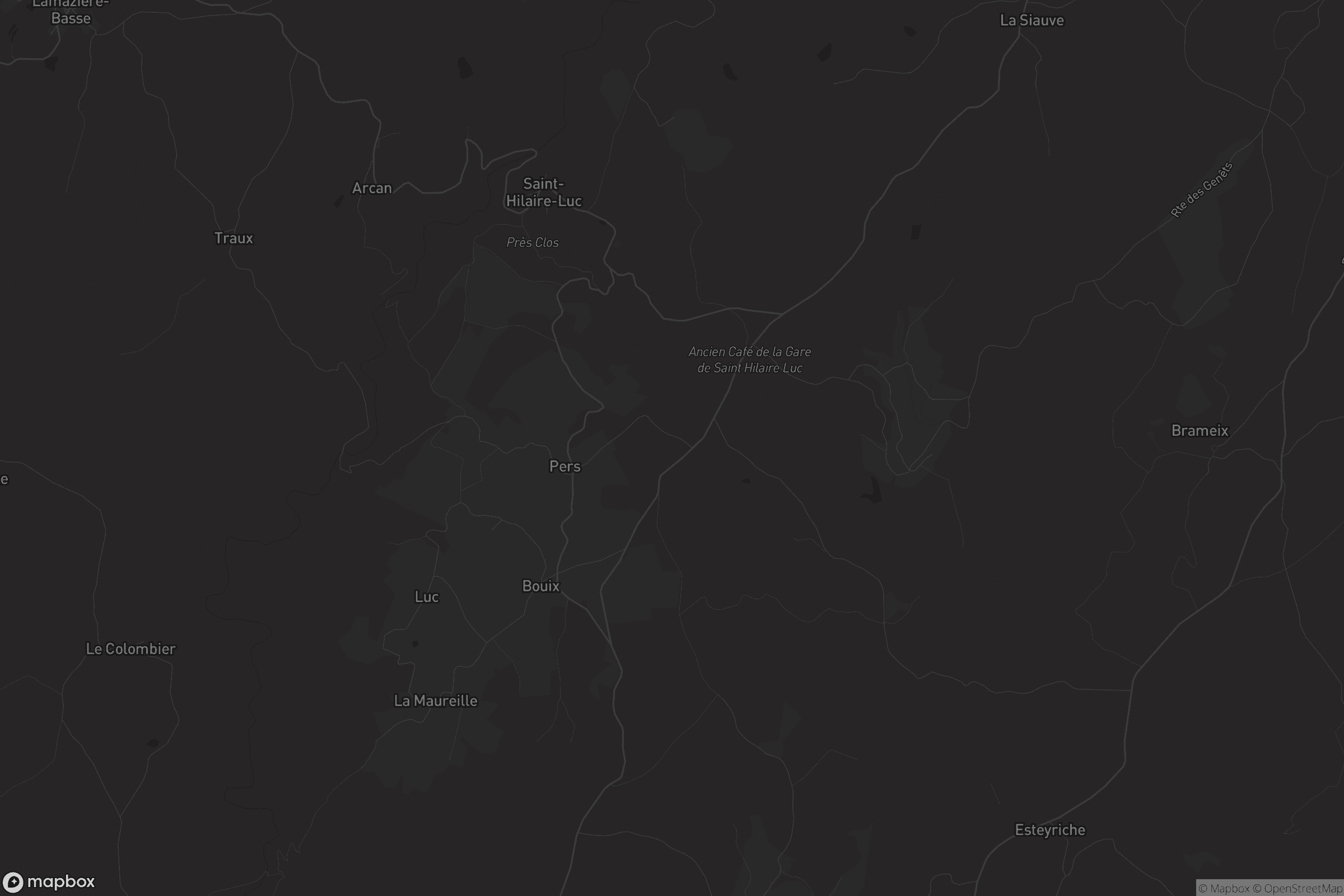 Carte de Saint-Hilaire-Luc