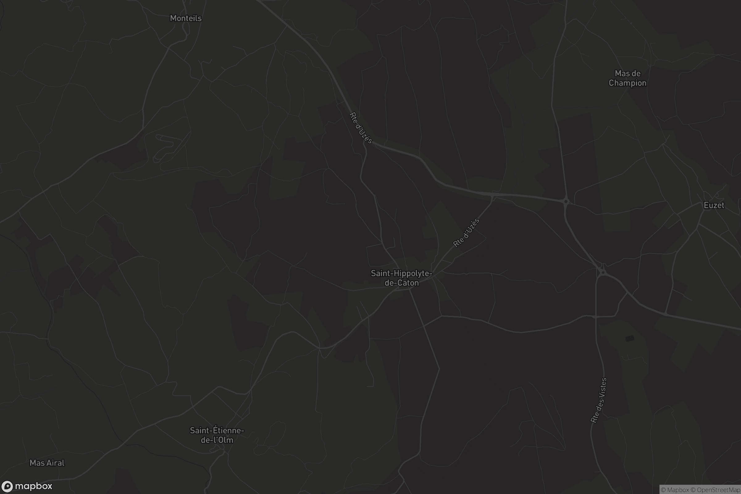 Carte de Saint-Hippolyte-de-Caton