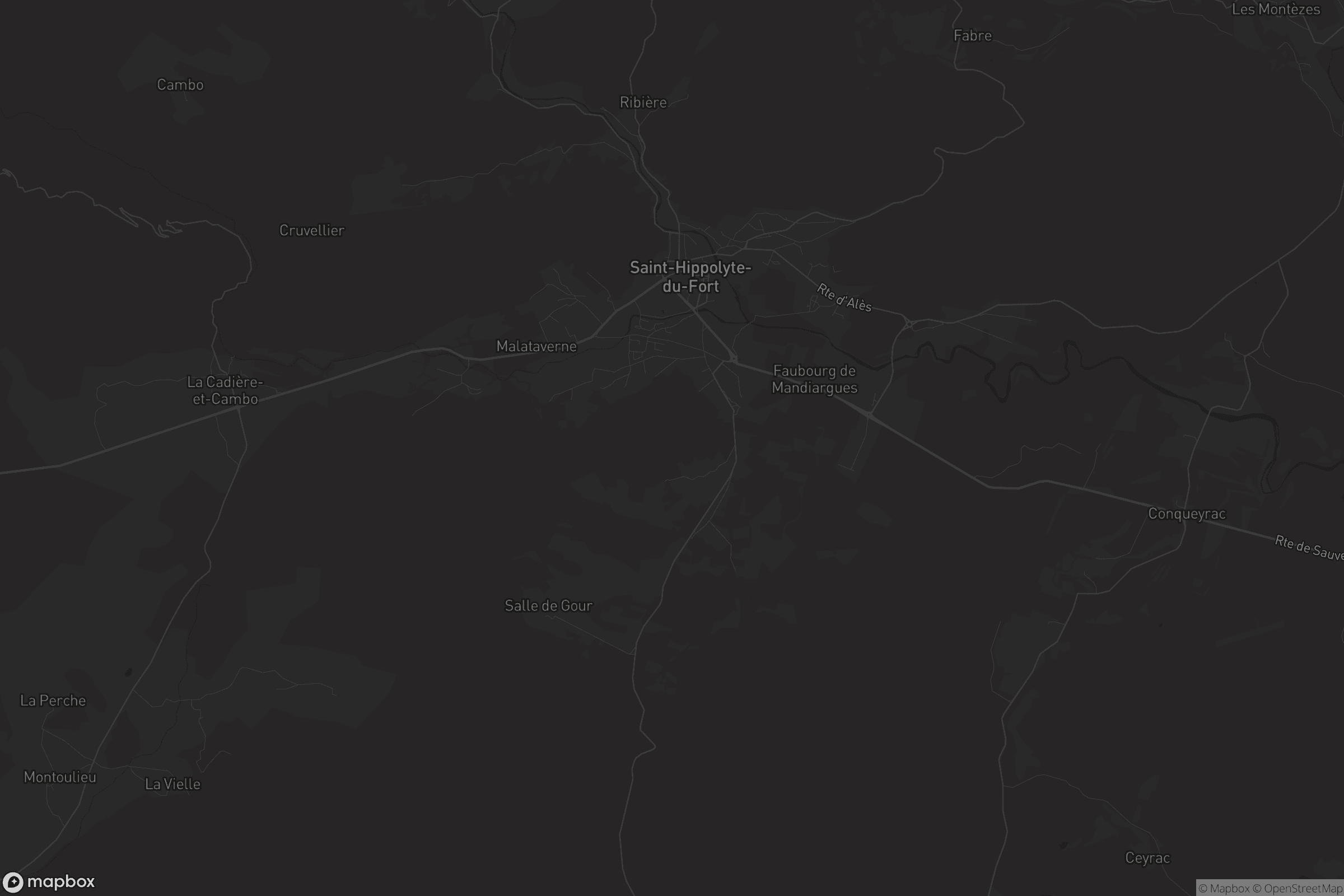 Carte de Saint-Hippolyte-du-Fort