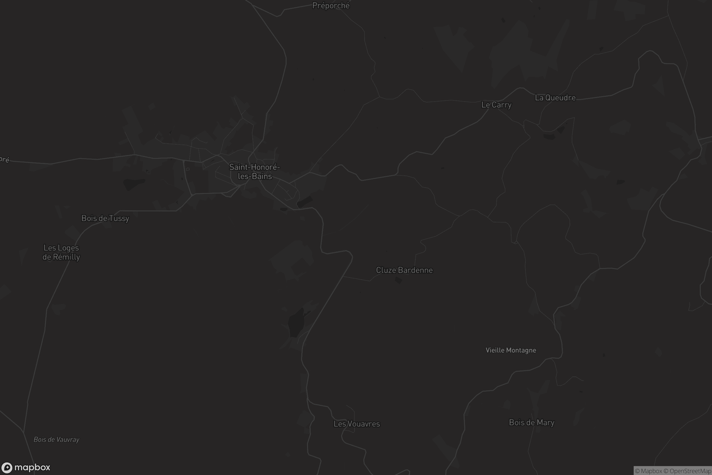 Carte de Saint-Honoré-les-Bains