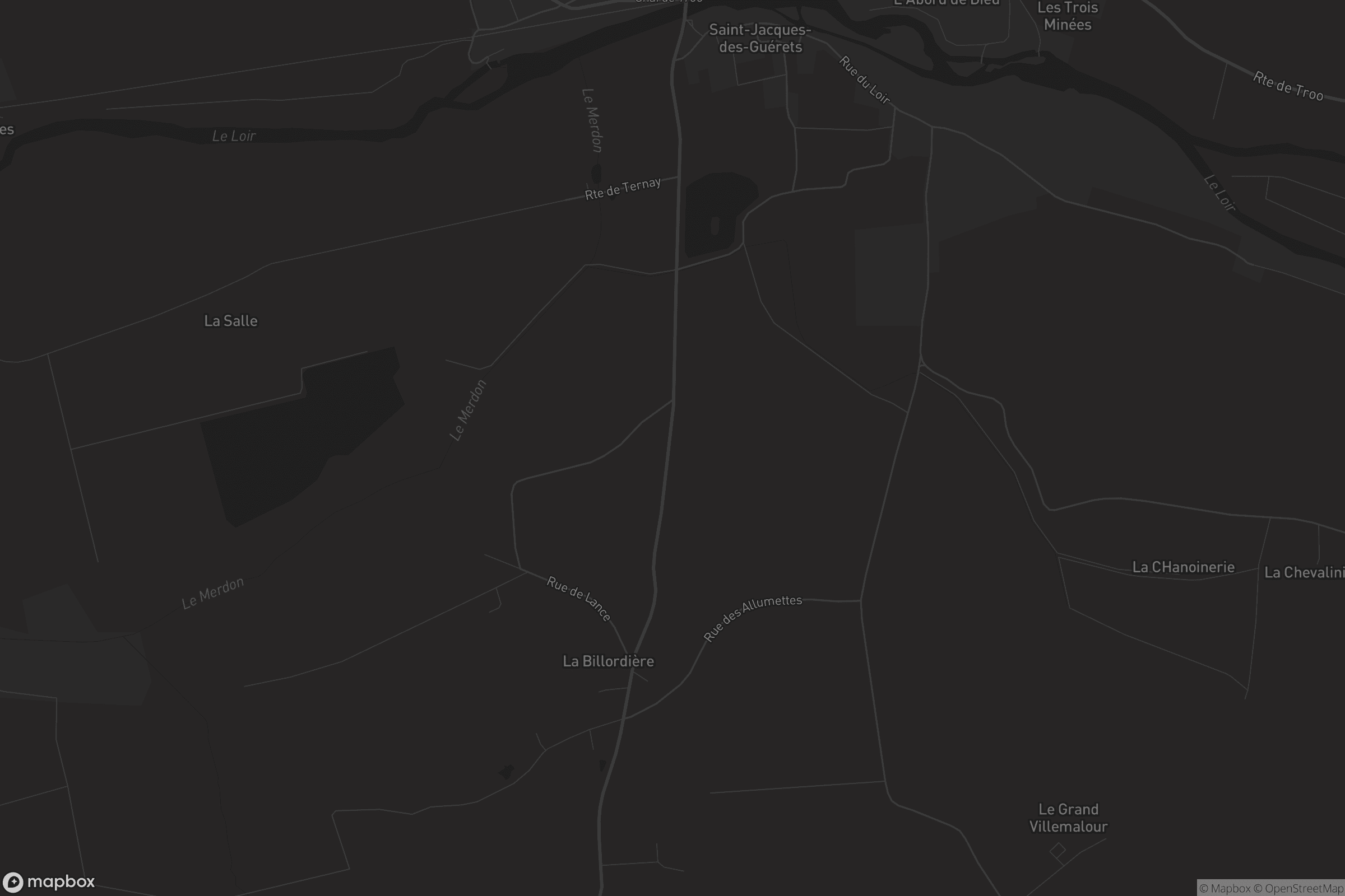 Carte de Saint-Jacques-des-Guérets