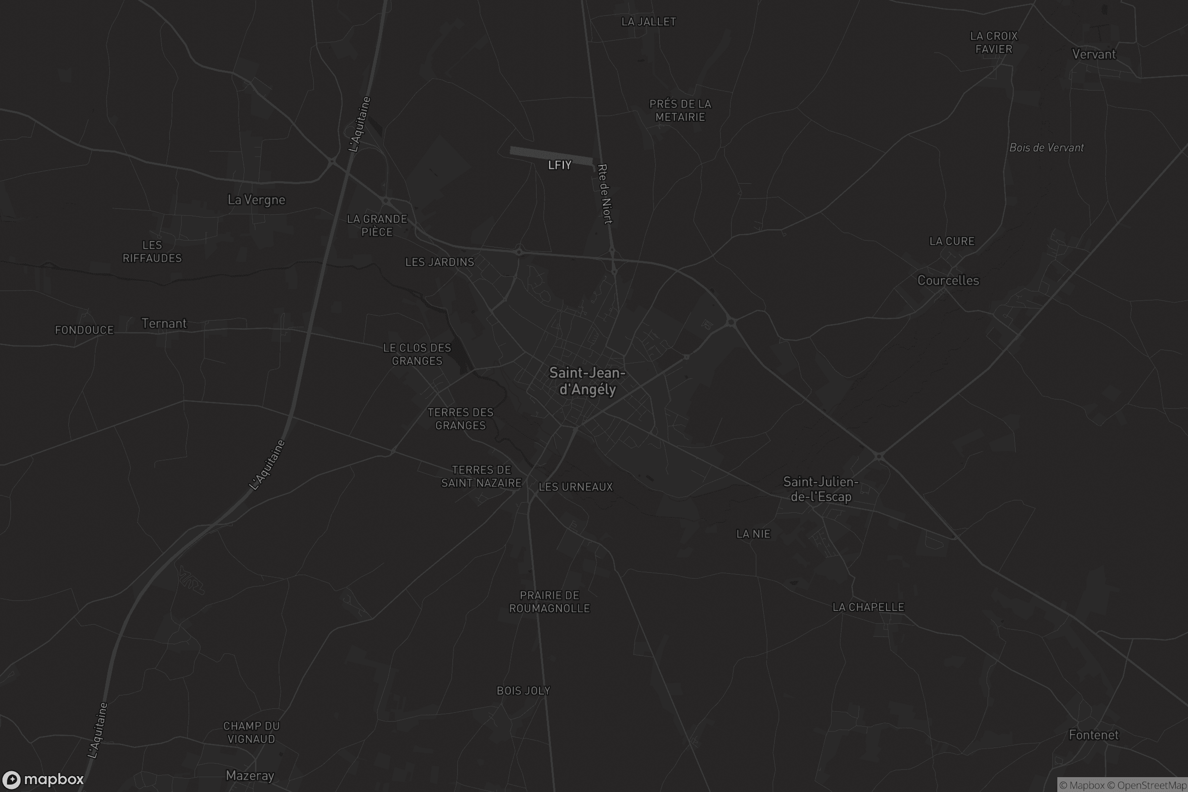 Carte de Saint-Jean-d'Angély