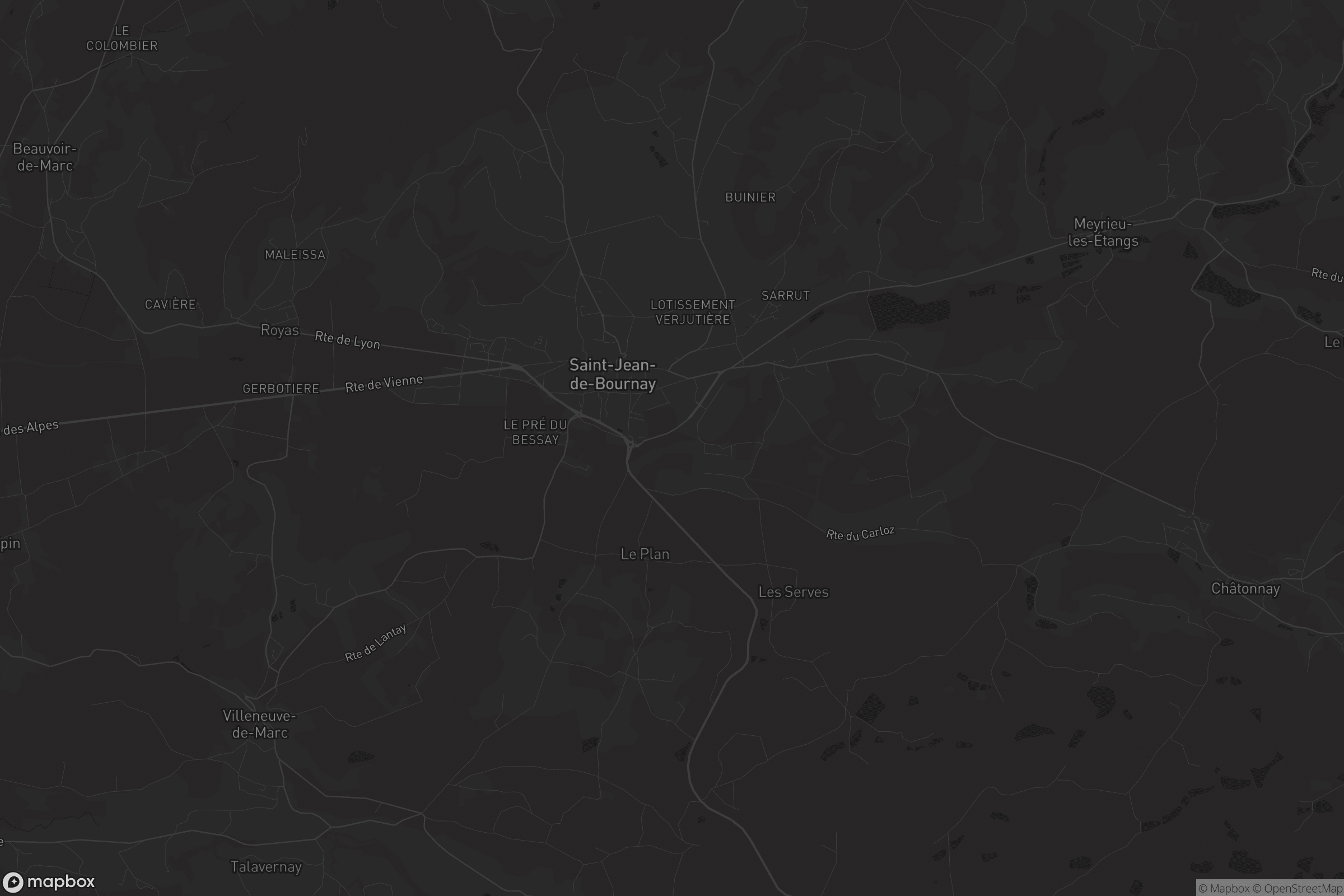Carte de Saint-Jean-de-Bournay