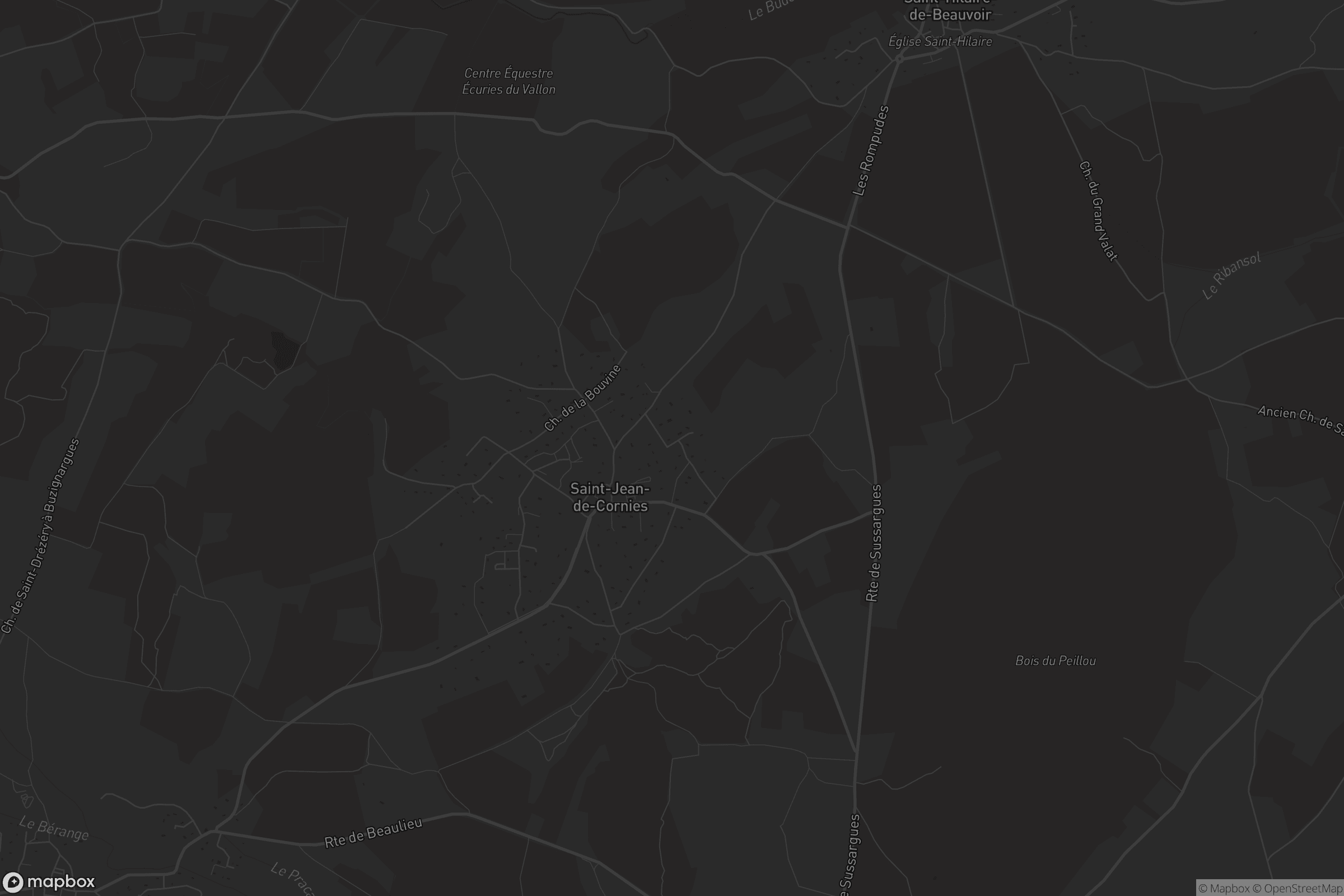 Carte de Saint-Jean-de-Cornies