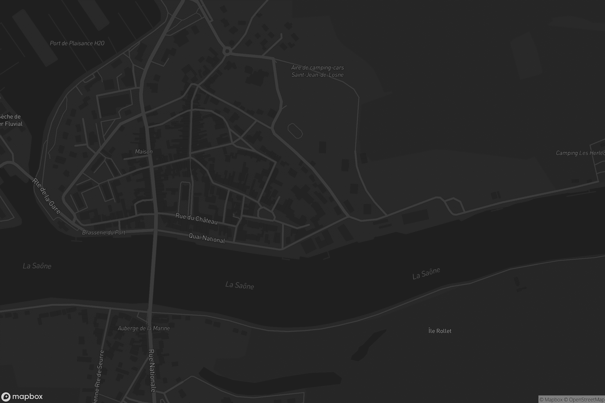 Carte de Saint-Jean-de-Losne