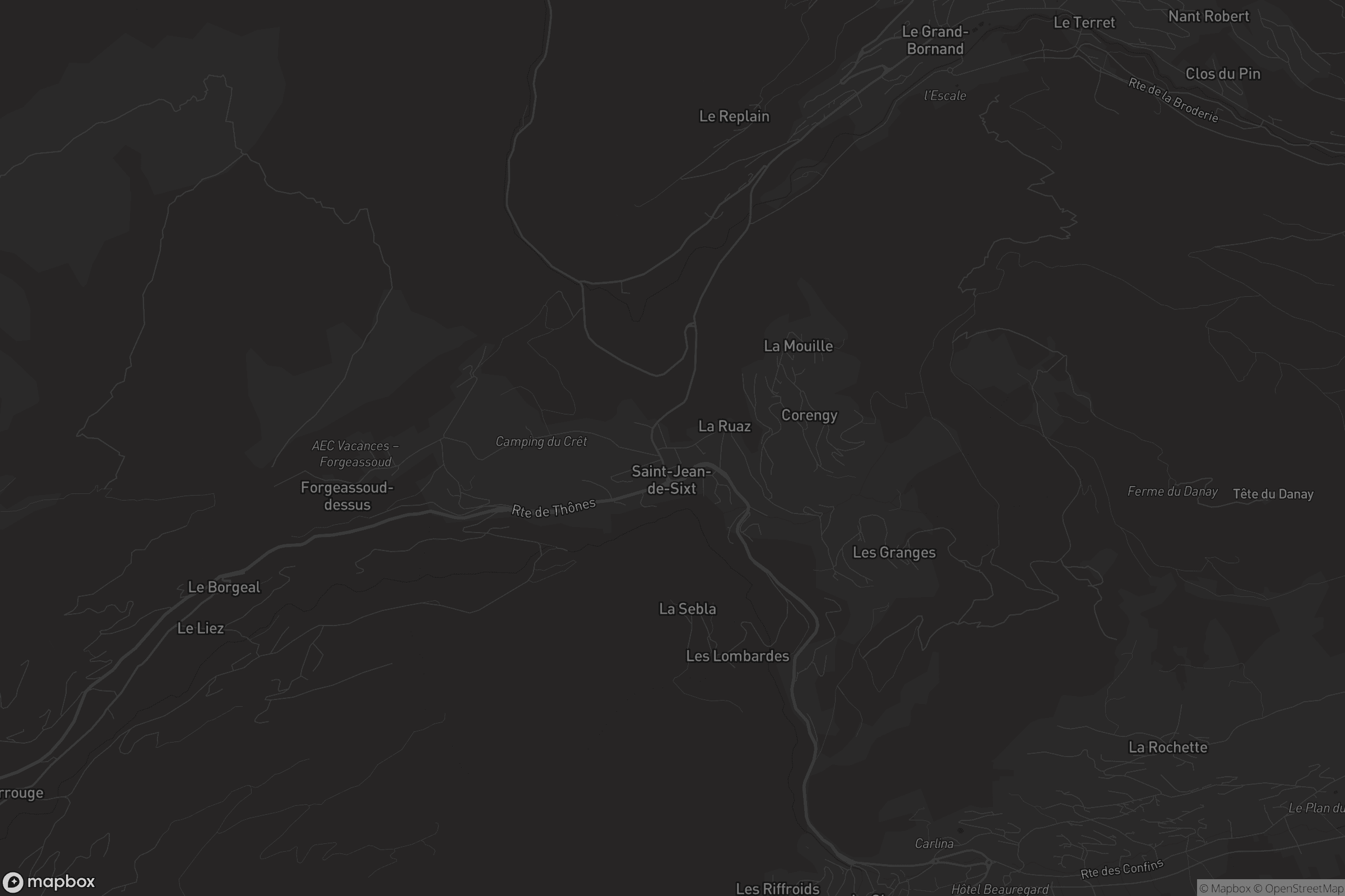 Carte de Saint-Jean-de-Sixt