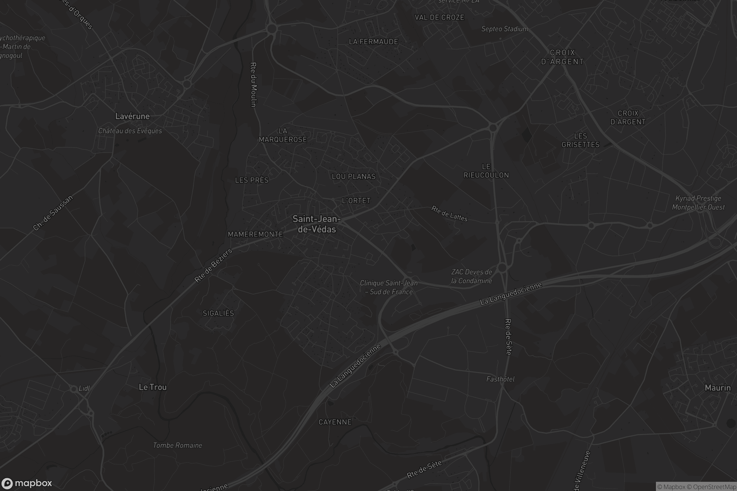 Carte de Saint-Jean-de-Védas