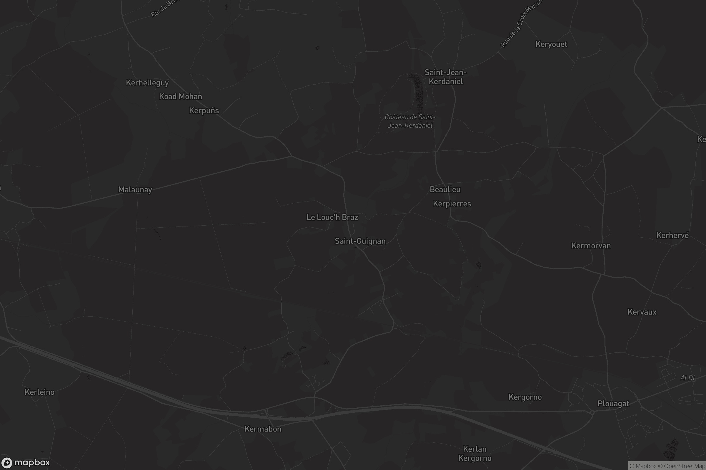 Carte de Saint-Jean-Kerdaniel