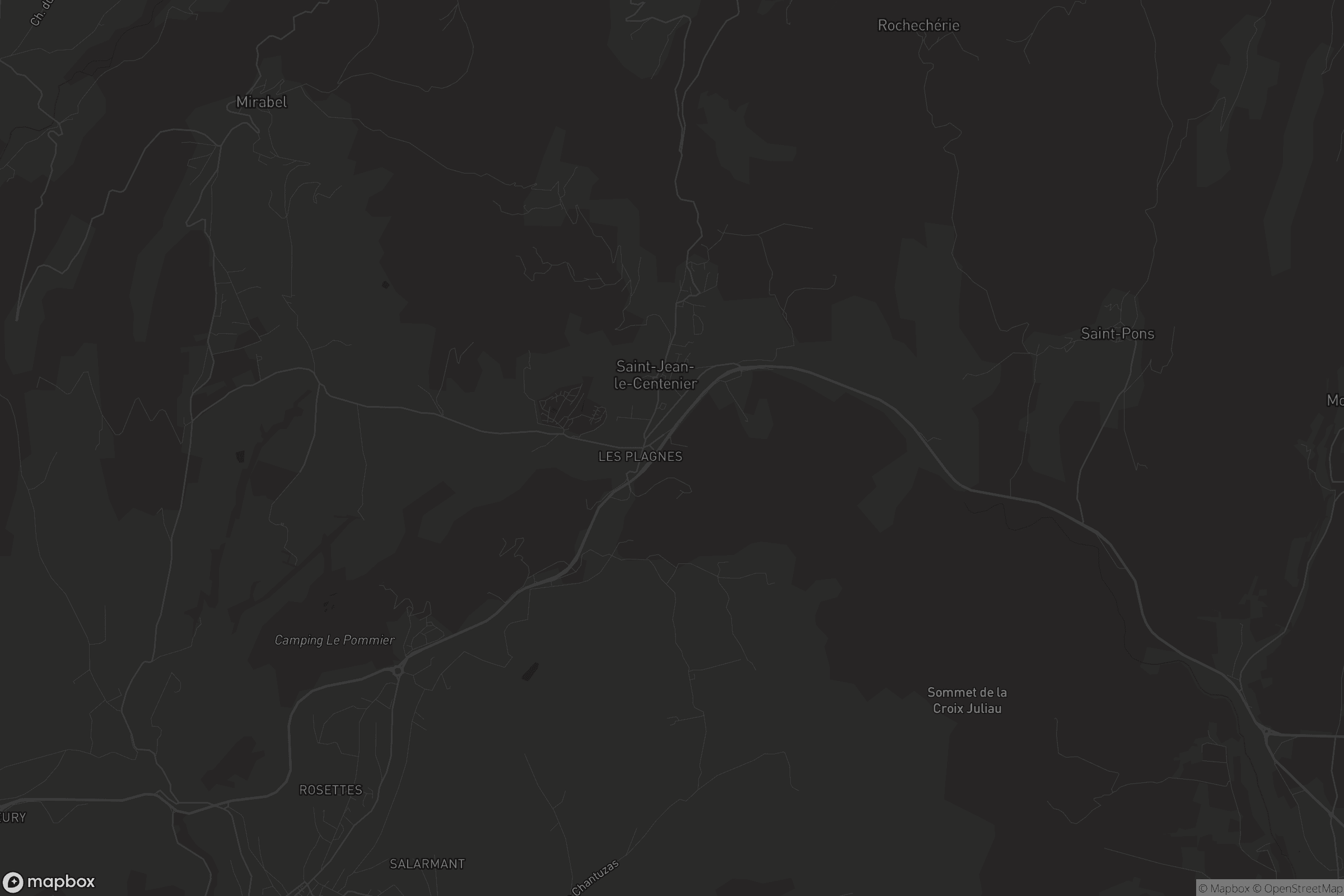 Carte de Saint-Jean-le-Centenier