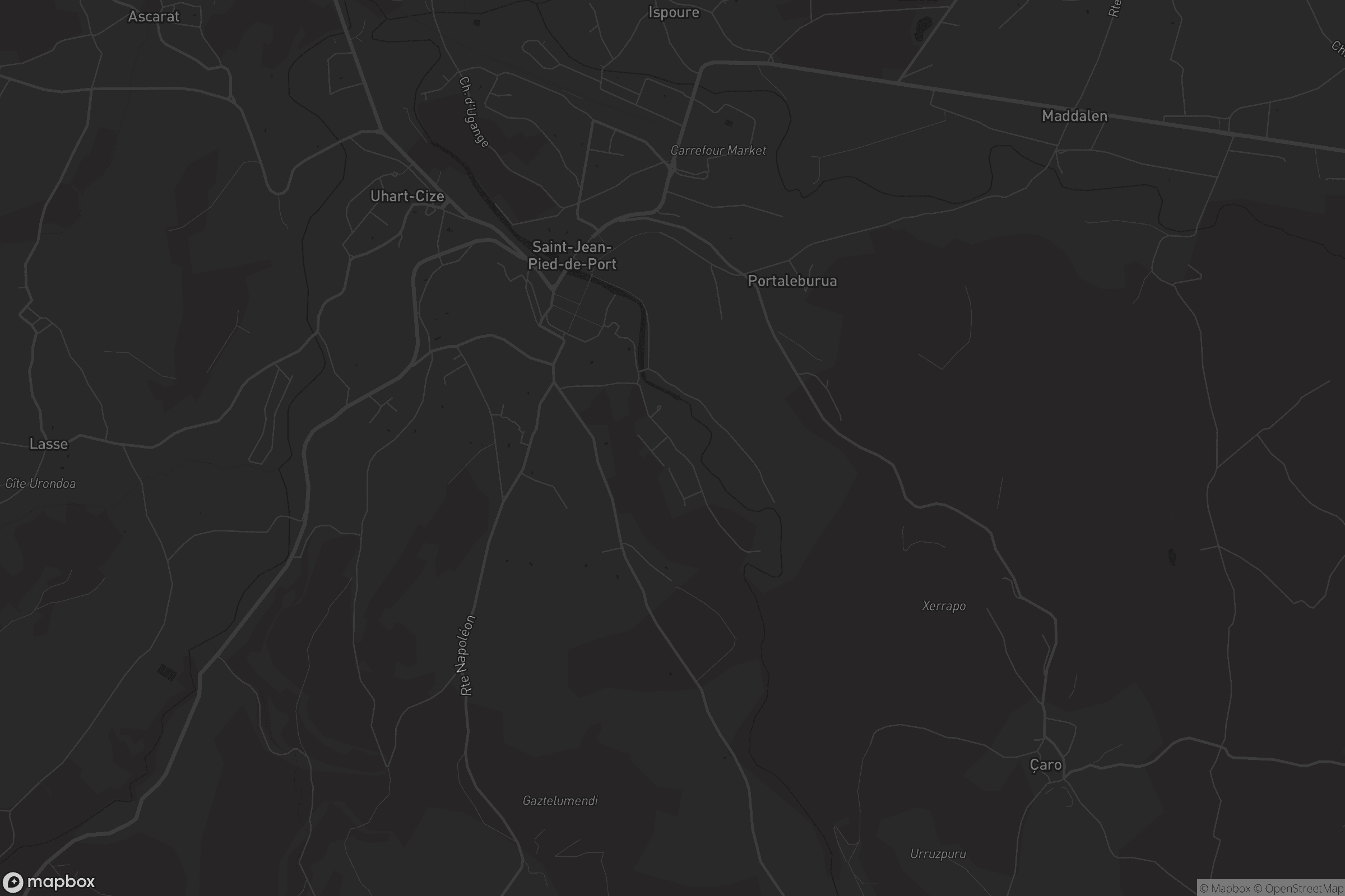 Carte de Saint-Jean-Pied-de-Port