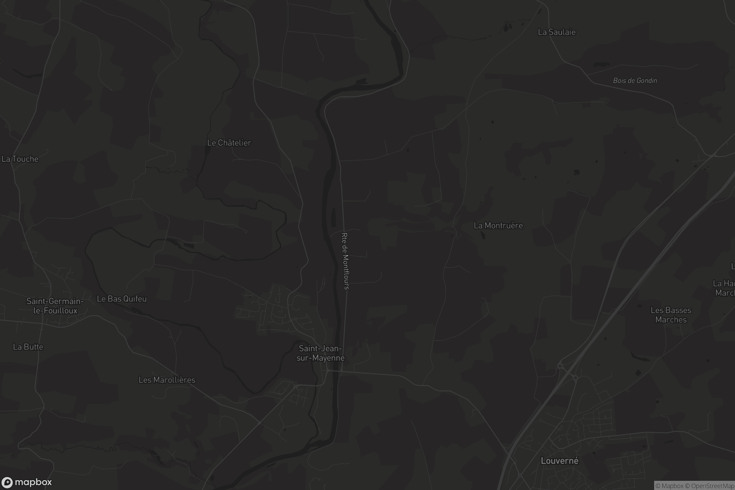 Carte de Saint-Jean-sur-Mayenne