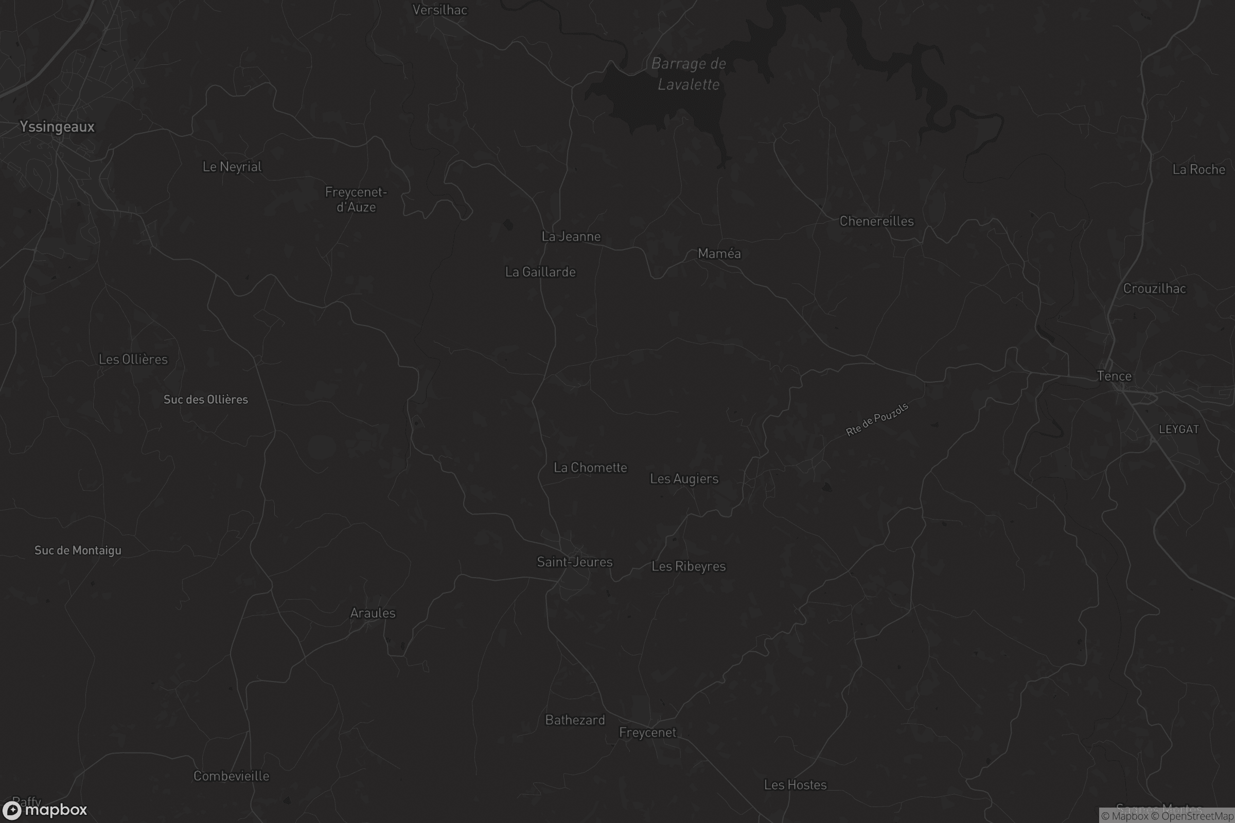 Carte de Saint-Jeures