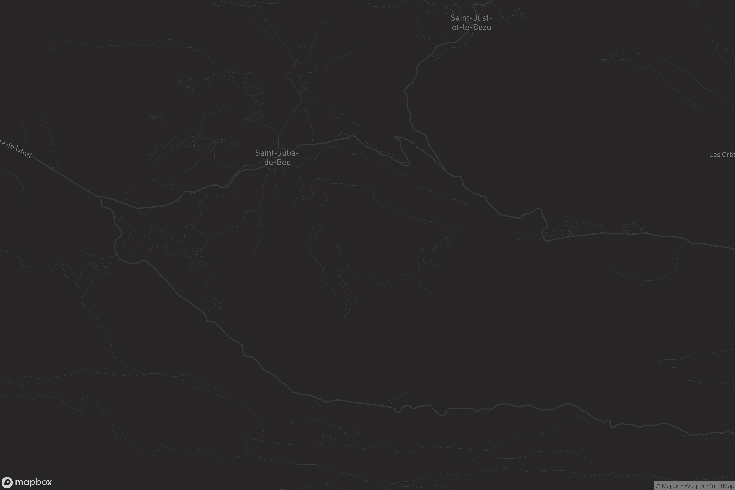 Carte de Saint-Julia-de-Bec