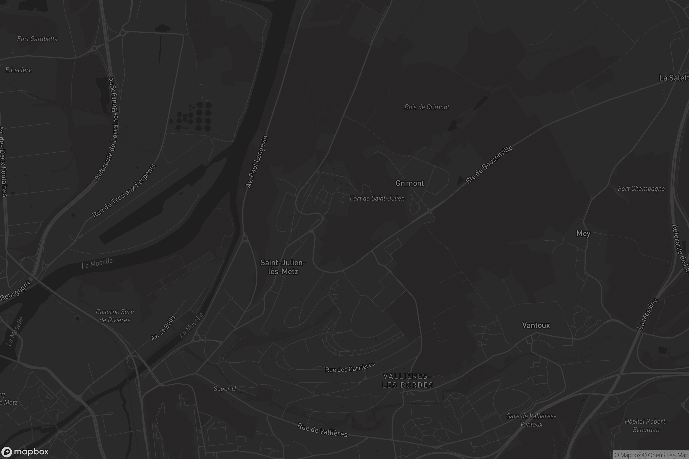 Carte de Saint-Julien-lès-Metz