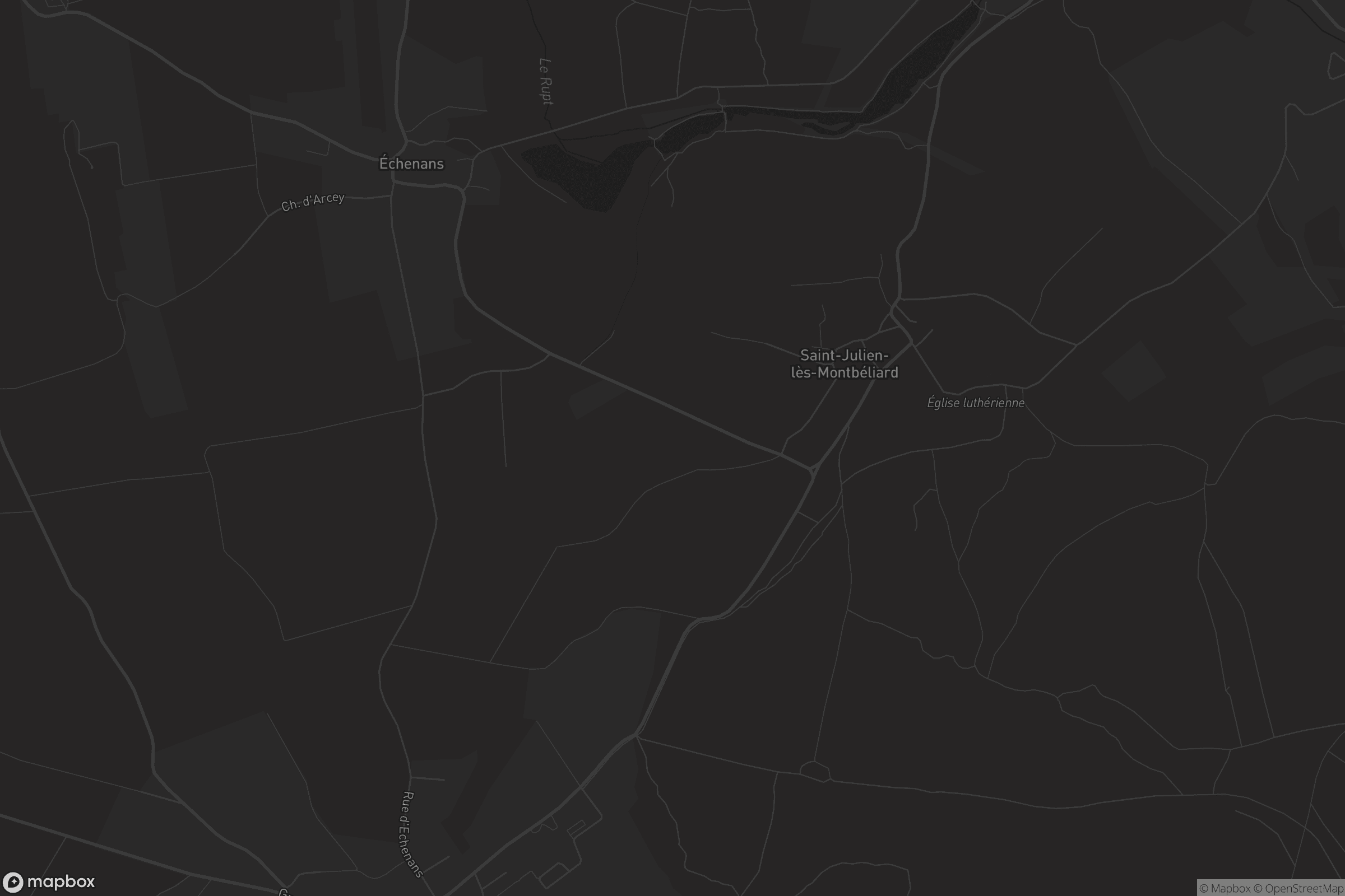 Carte de Saint-Julien-lès-Montbéliard
