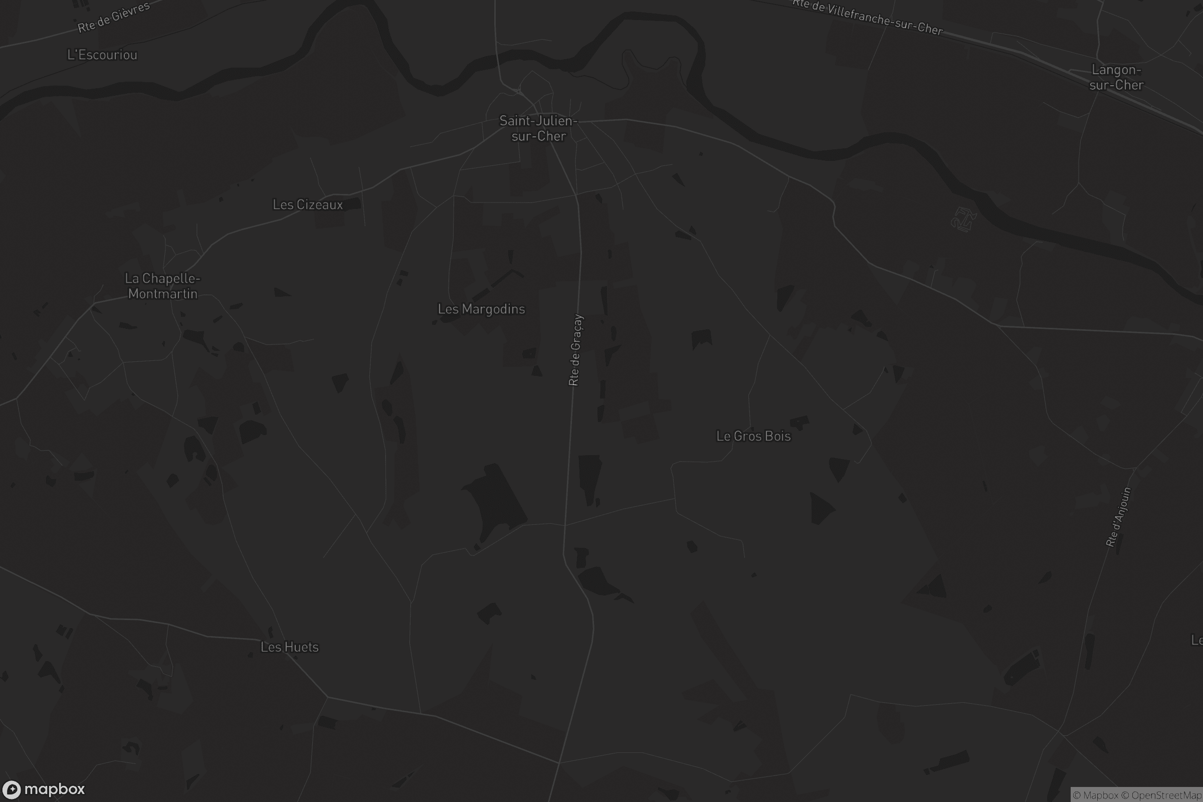 Carte de Saint-Julien-sur-Cher