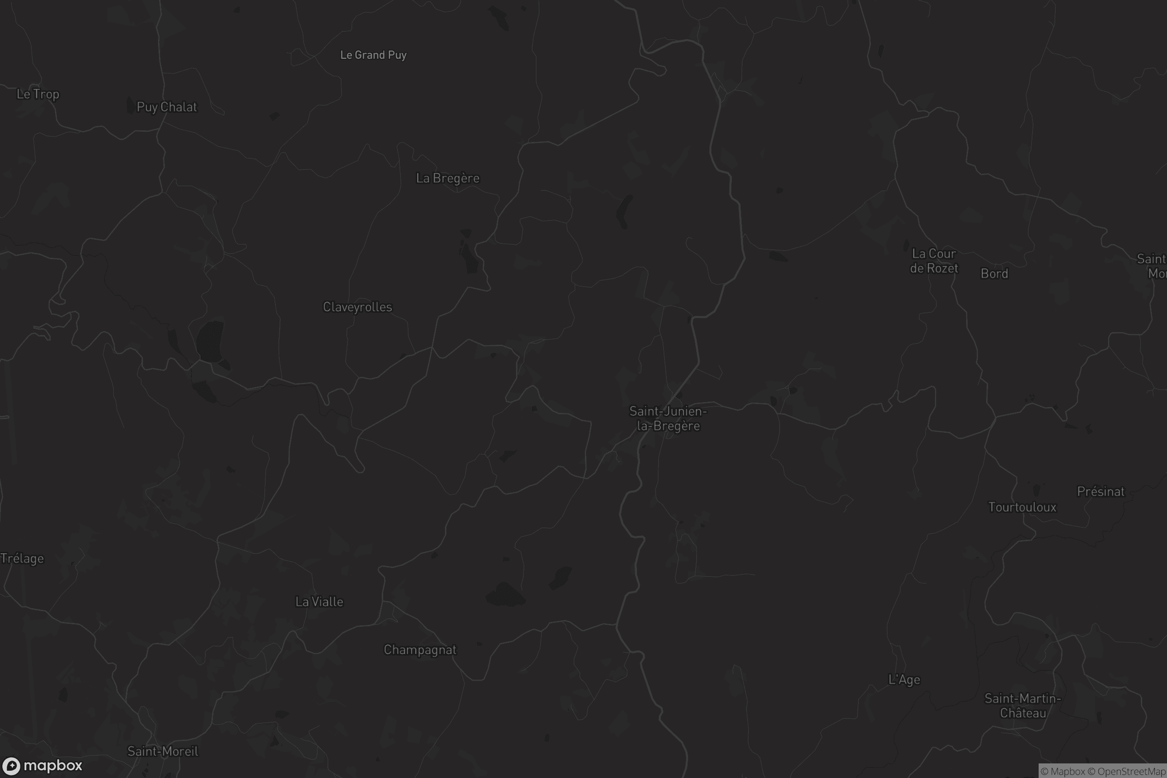 Carte de Saint-Junien-la-Bregère