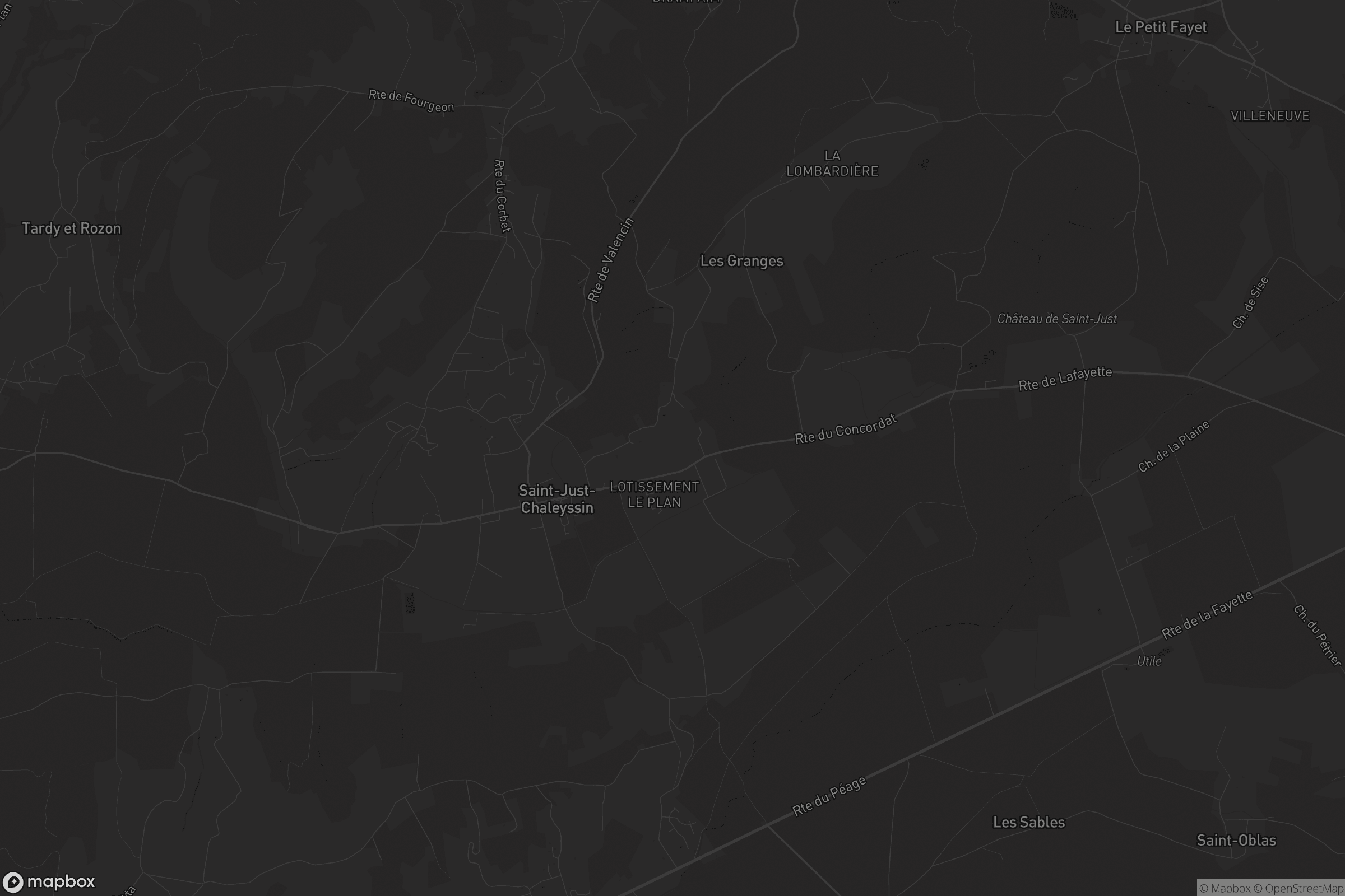 Carte de Saint-Just-Chaleyssin