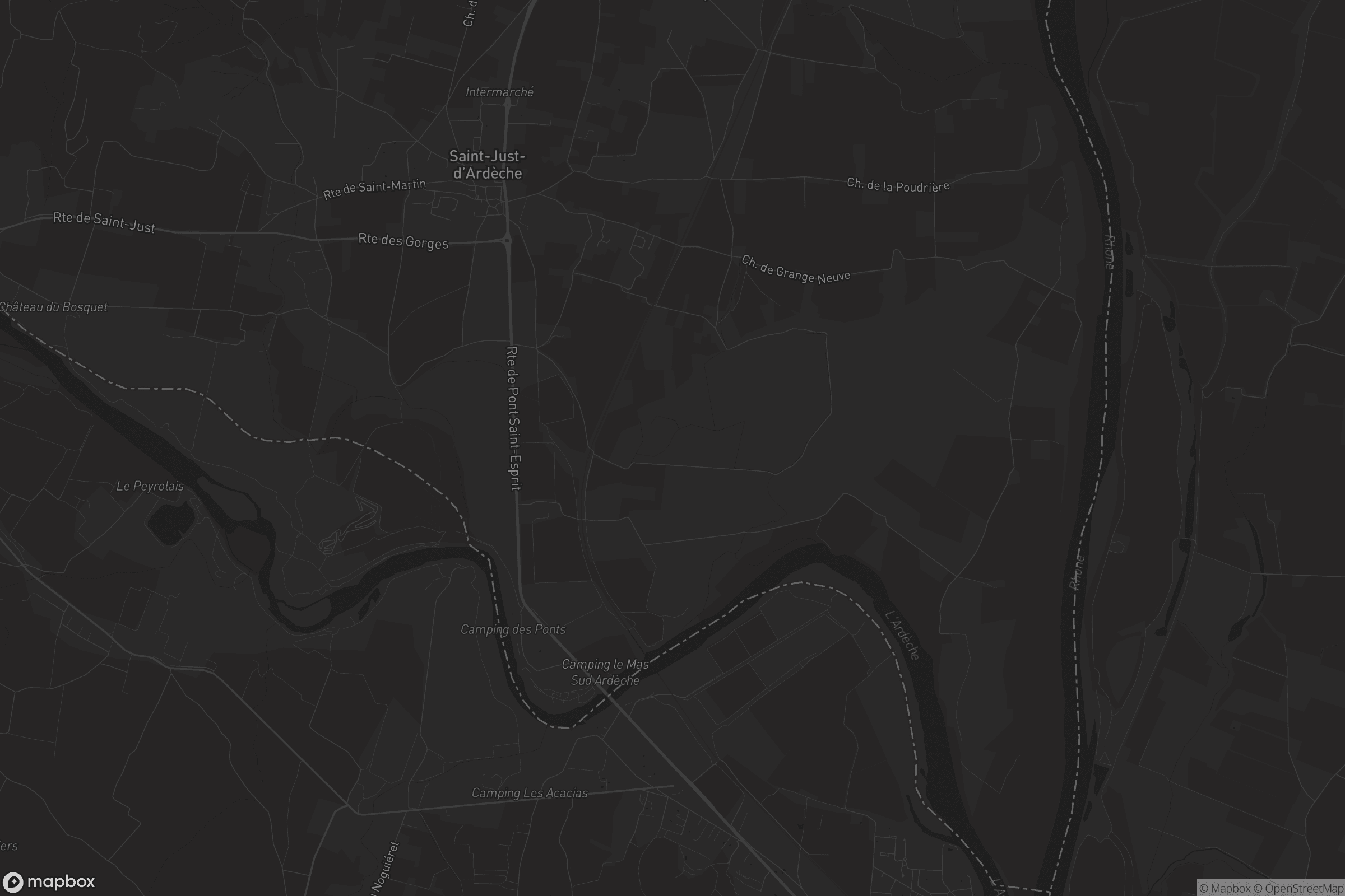 Carte de Saint-Just-d'Ardèche