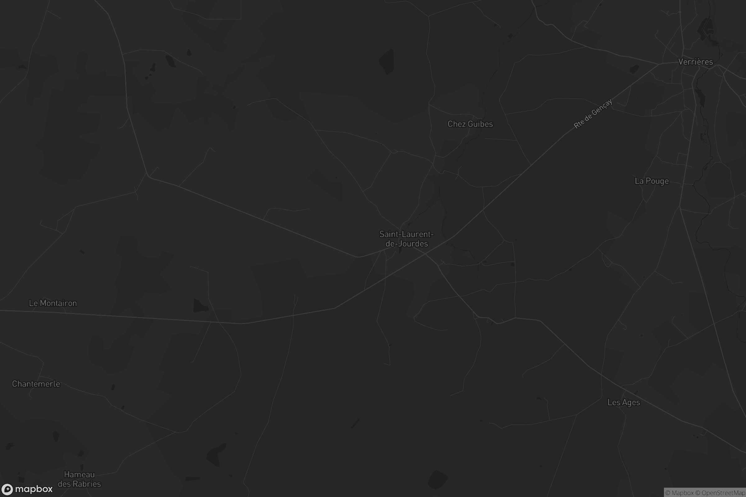 Carte de Saint-Laurent-de-Jourdes