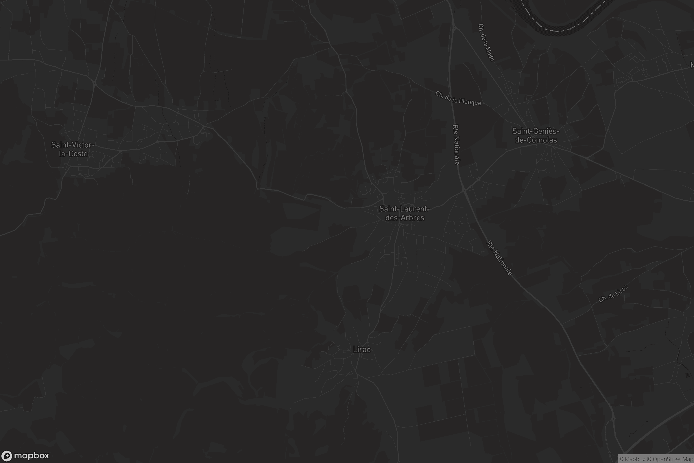 Carte de Saint-Laurent-des-Arbres