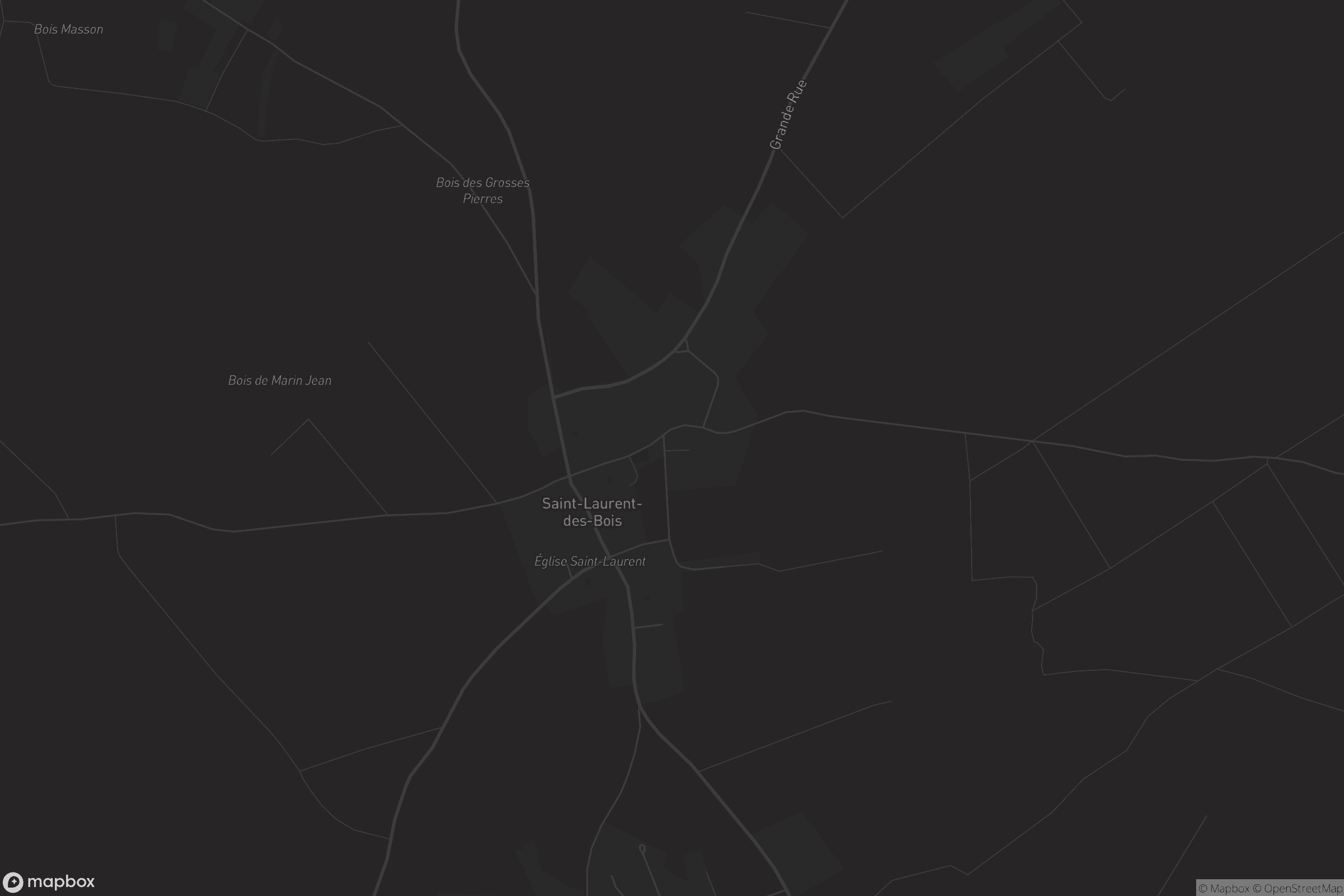 Carte de Saint-Laurent-des-Bois