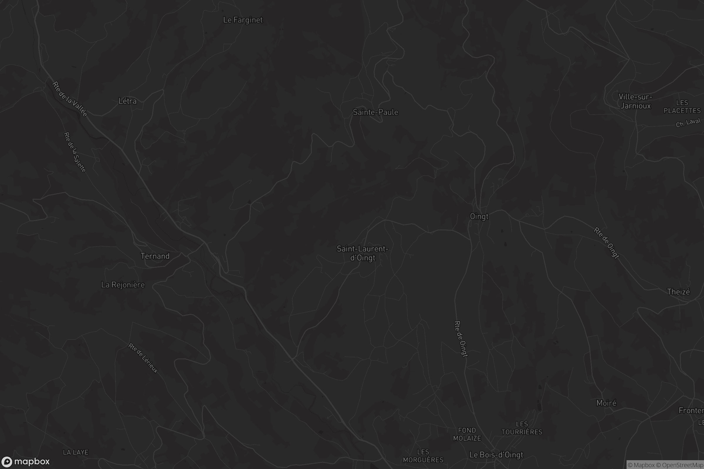 Carte de Saint-Laurent-d'Oingt