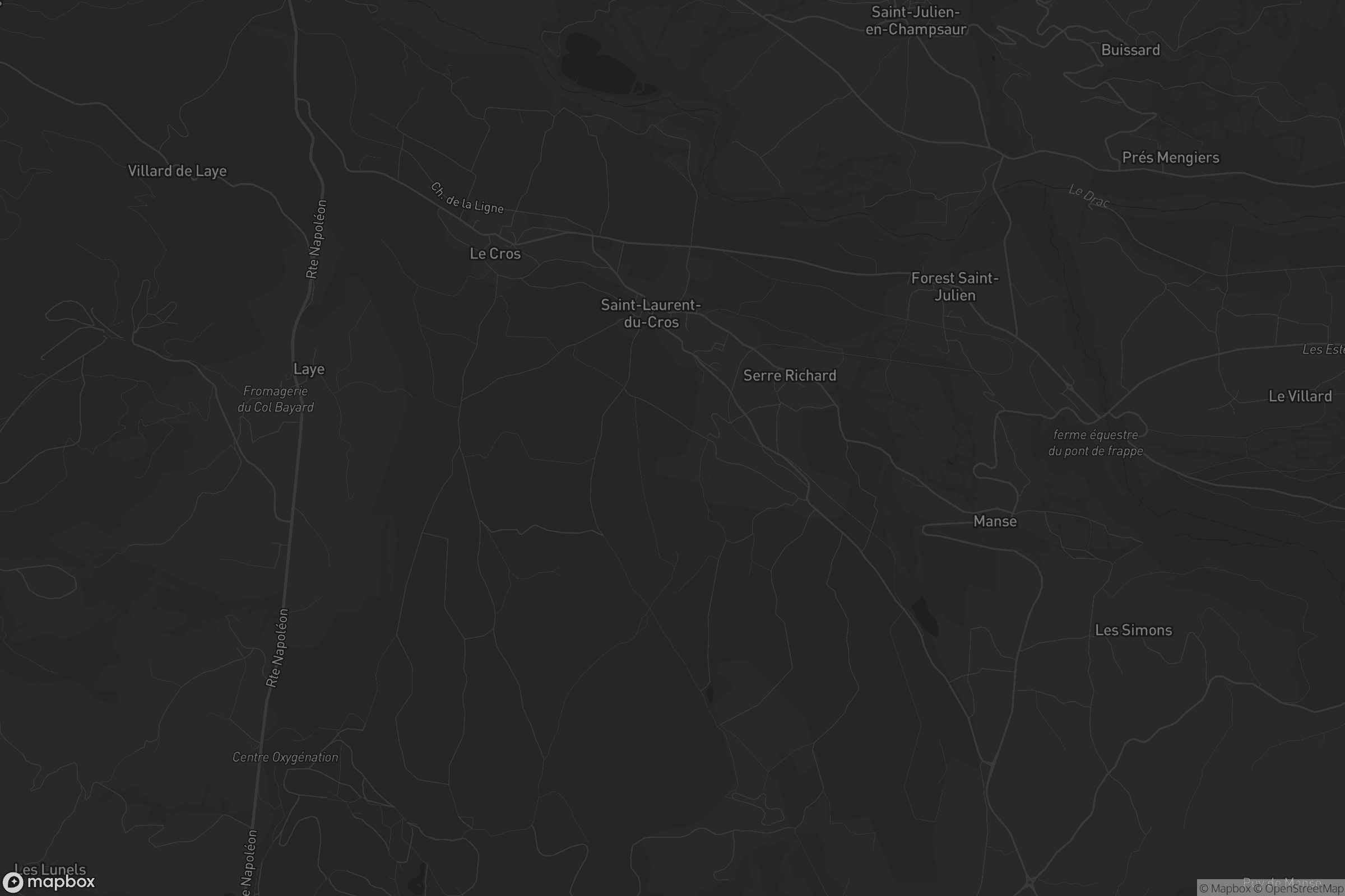 Carte de Saint-Laurent-du-Cros
