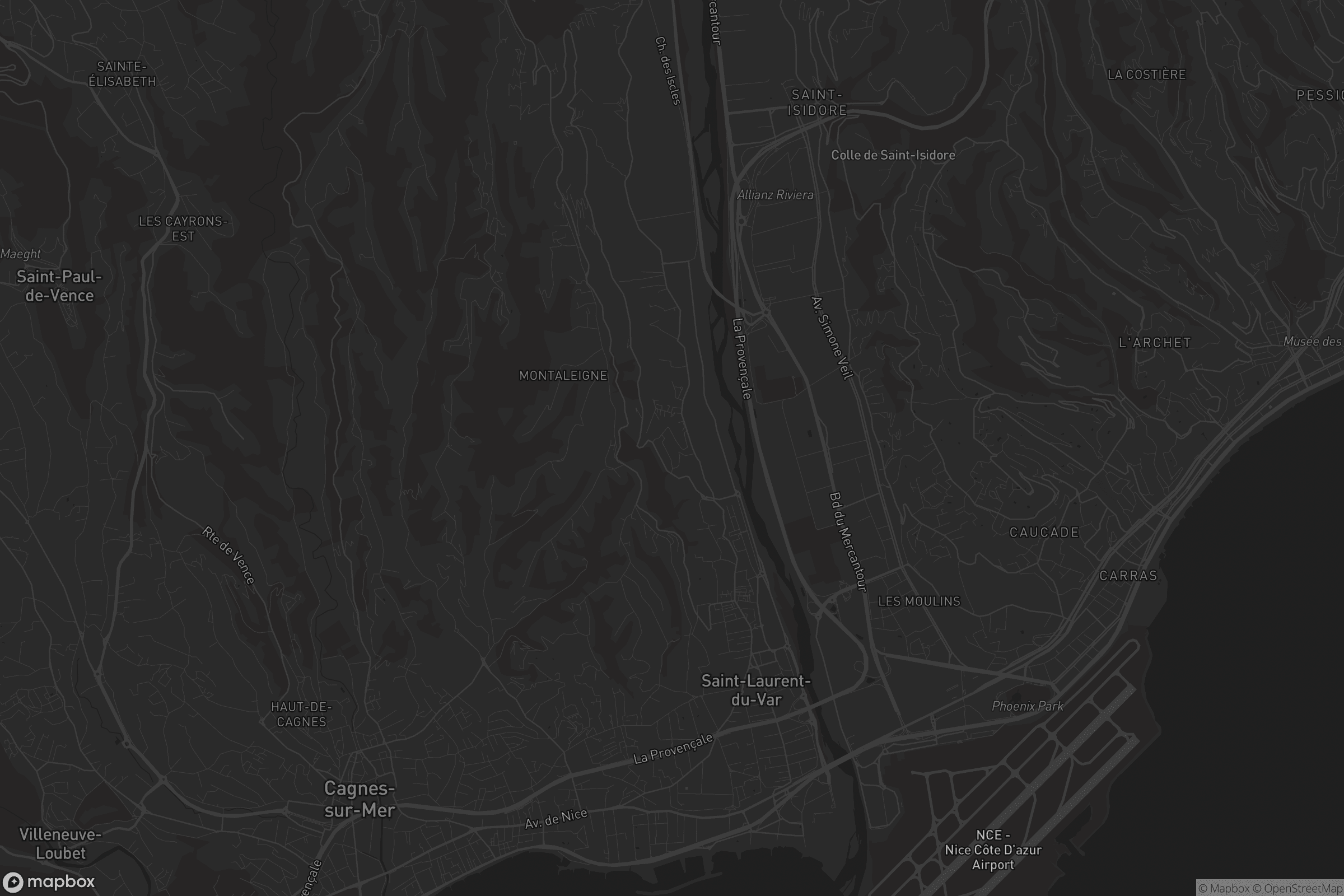 Carte de Saint-Laurent-du-Var