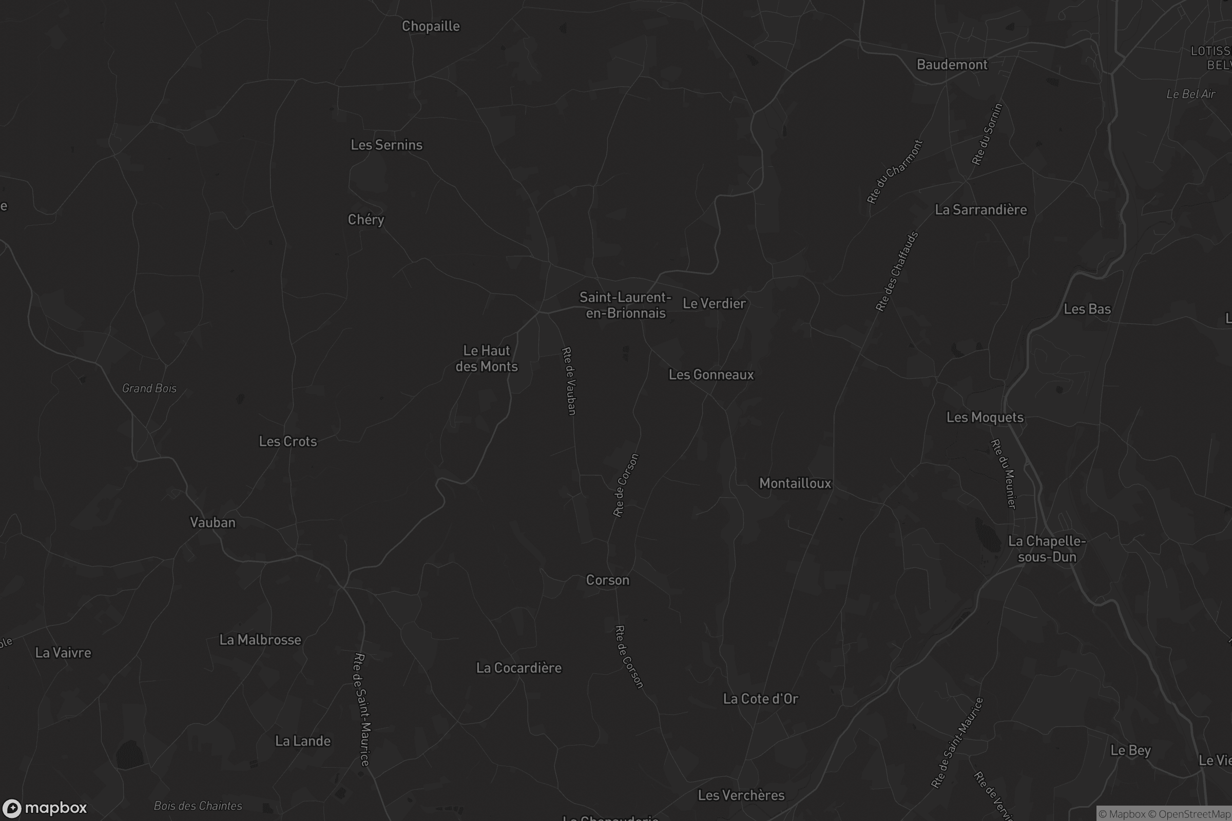 Carte de Saint-Laurent-en-Brionnais