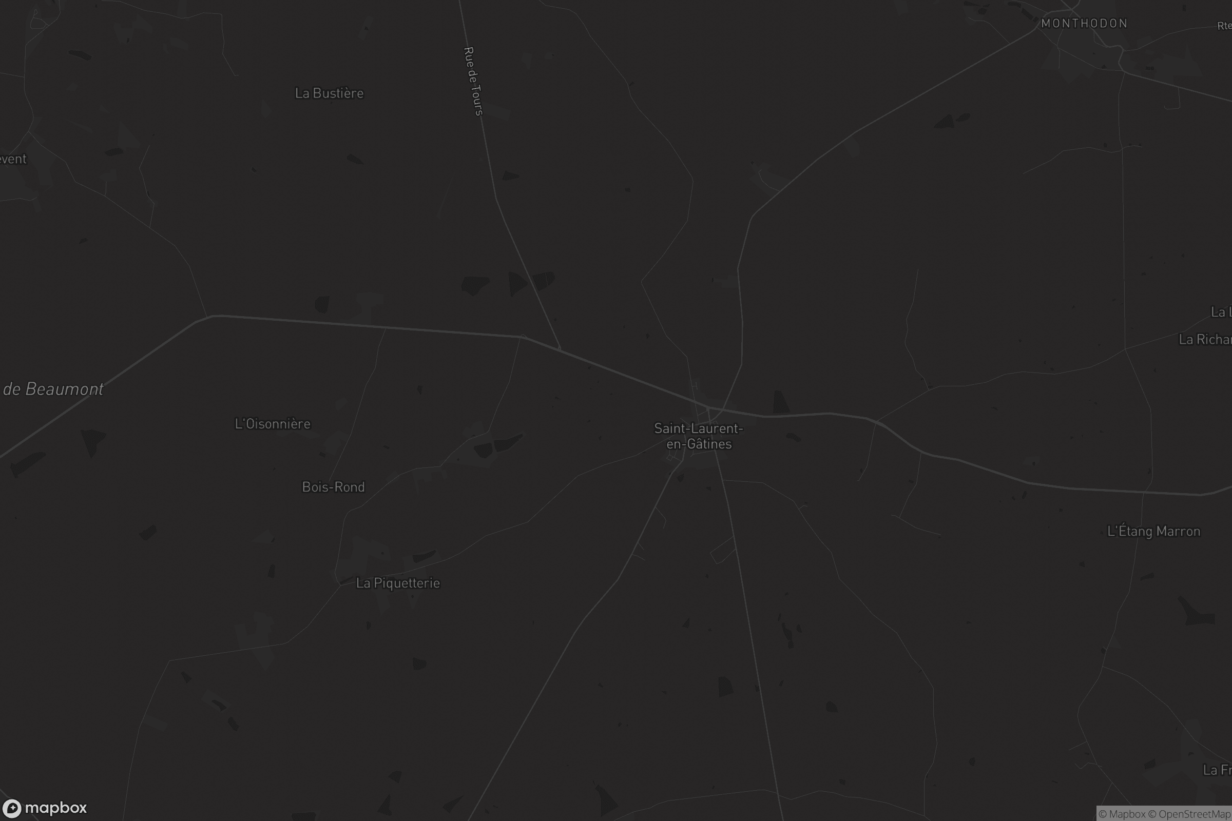 Carte de Saint-Laurent-en-Gâtines