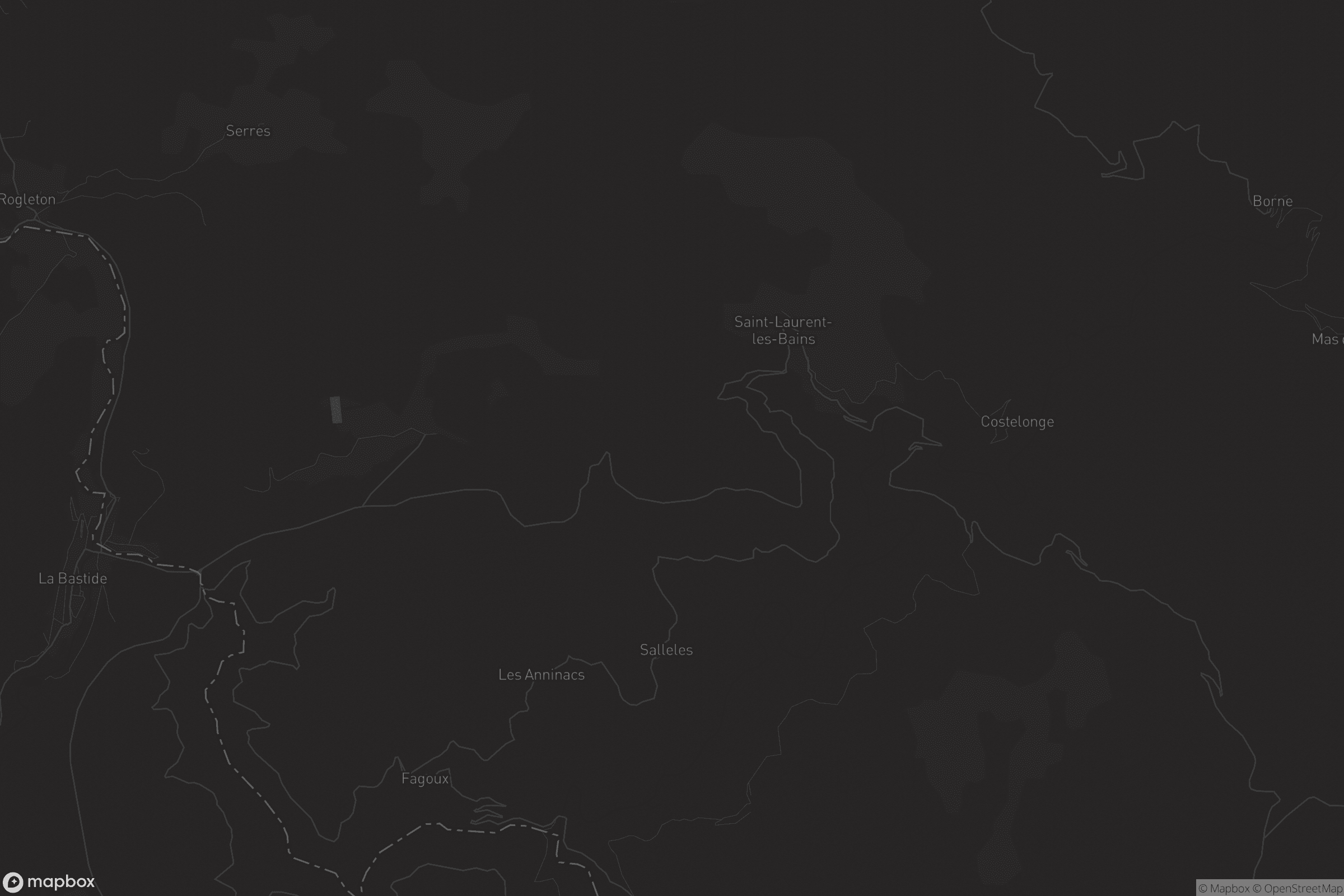 Carte de Saint-Laurent-les-Bains