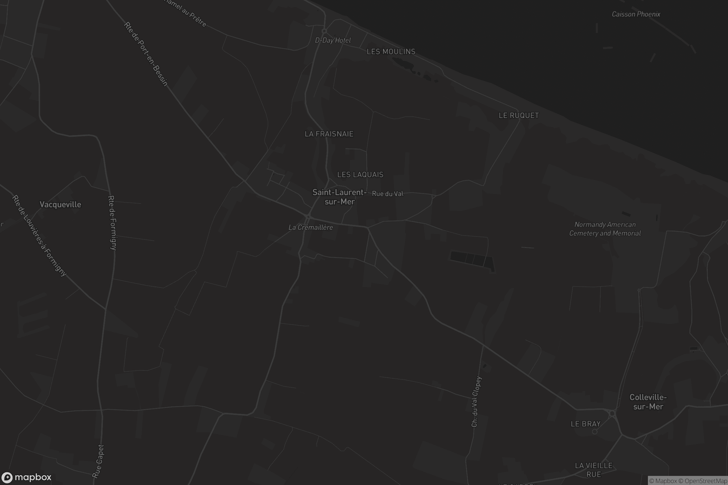 Carte de Saint-Laurent-sur-Mer