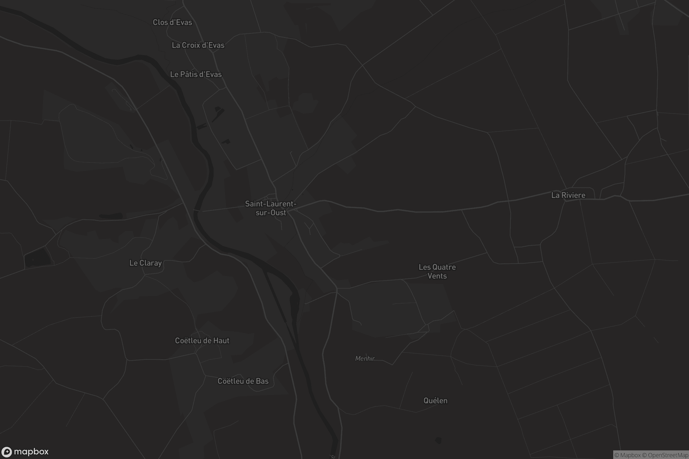 Carte de Saint-Laurent-sur-Oust