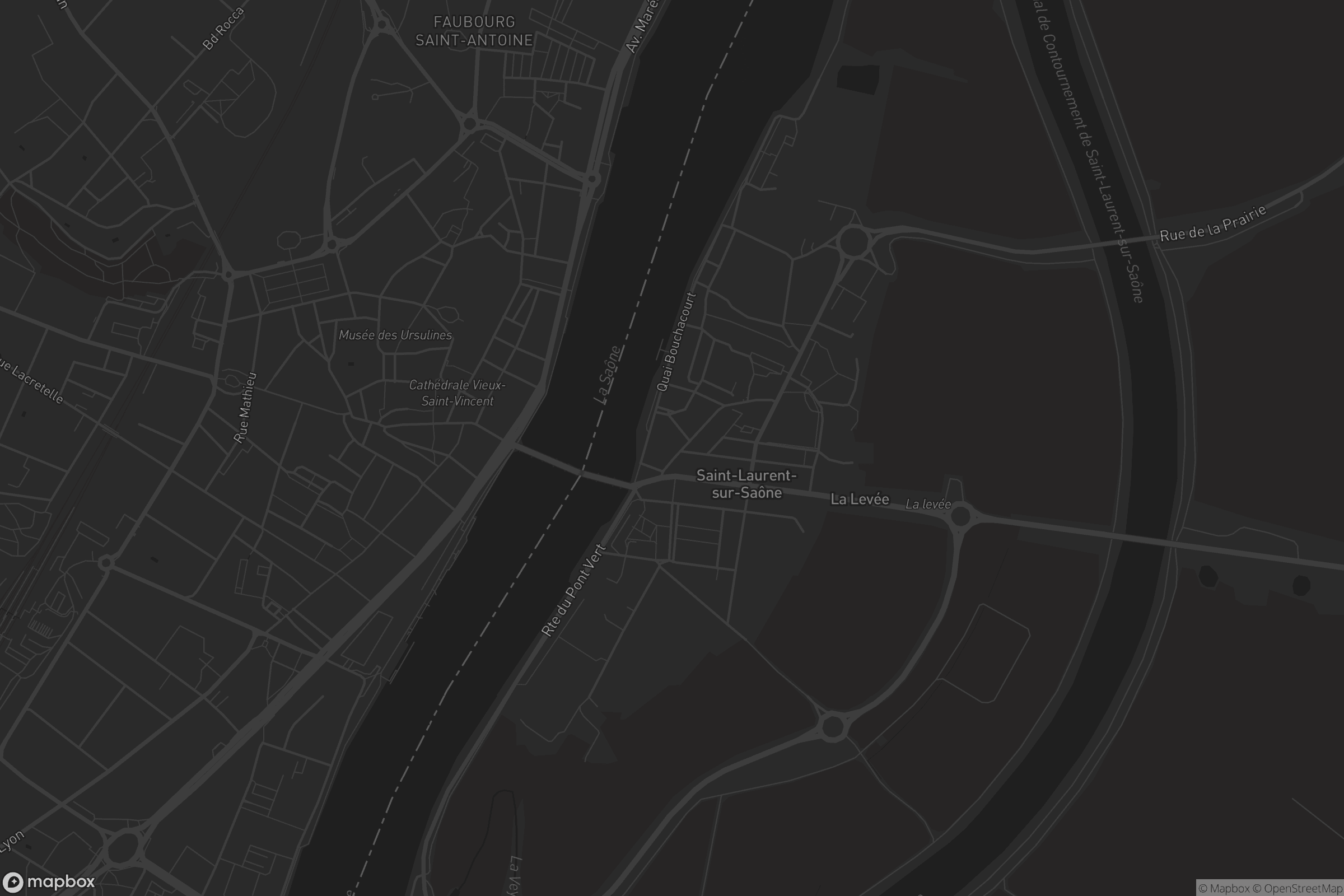 Carte de Saint-Laurent-sur-Saône