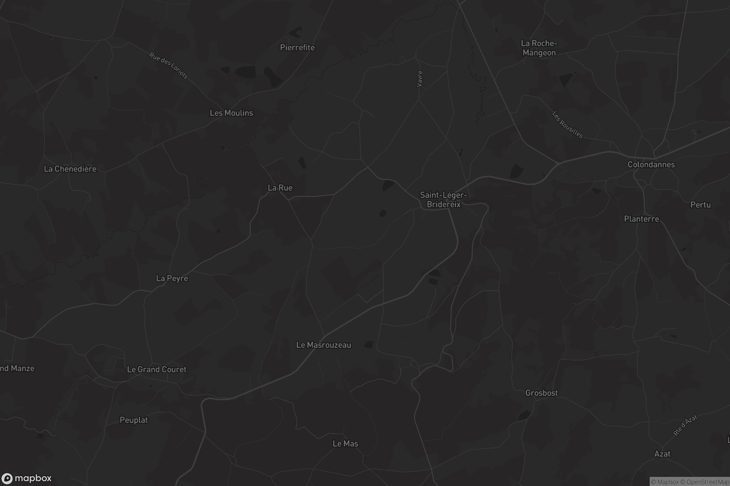 Carte de Saint-Léger-Bridereix