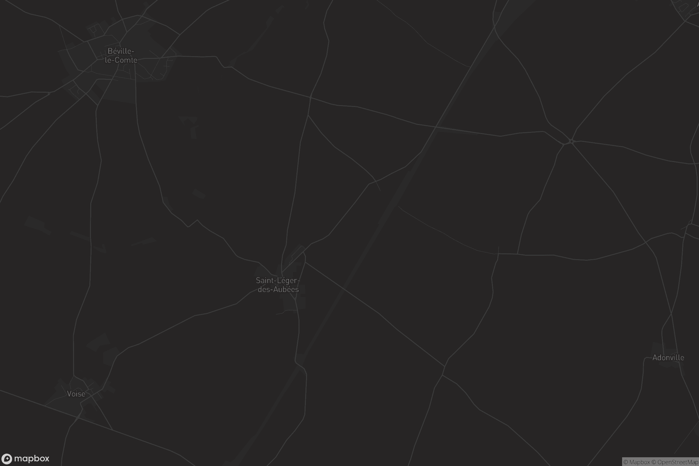 Carte de Saint-Léger-des-Aubées