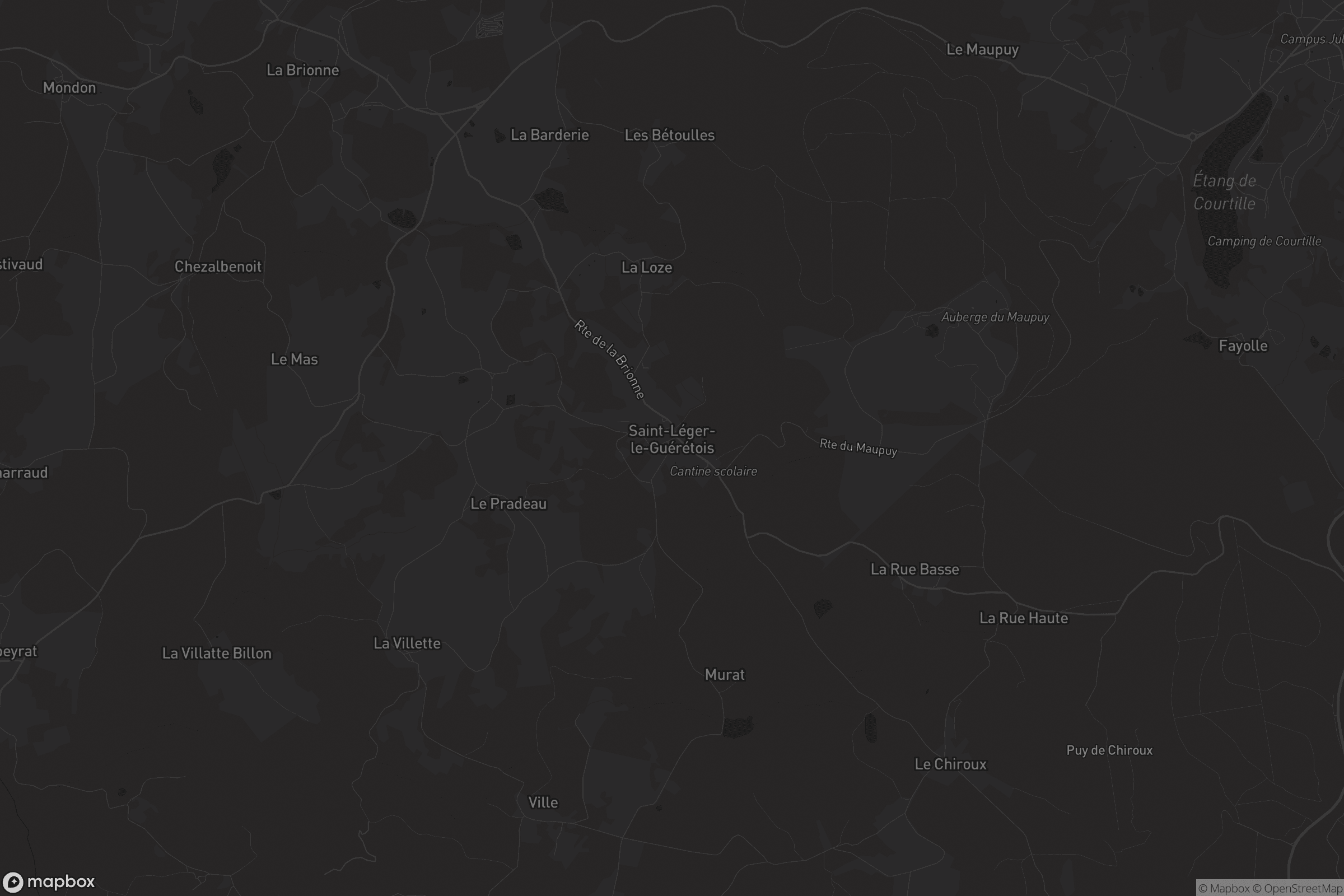 Carte de Saint-Léger-le-Guérétois