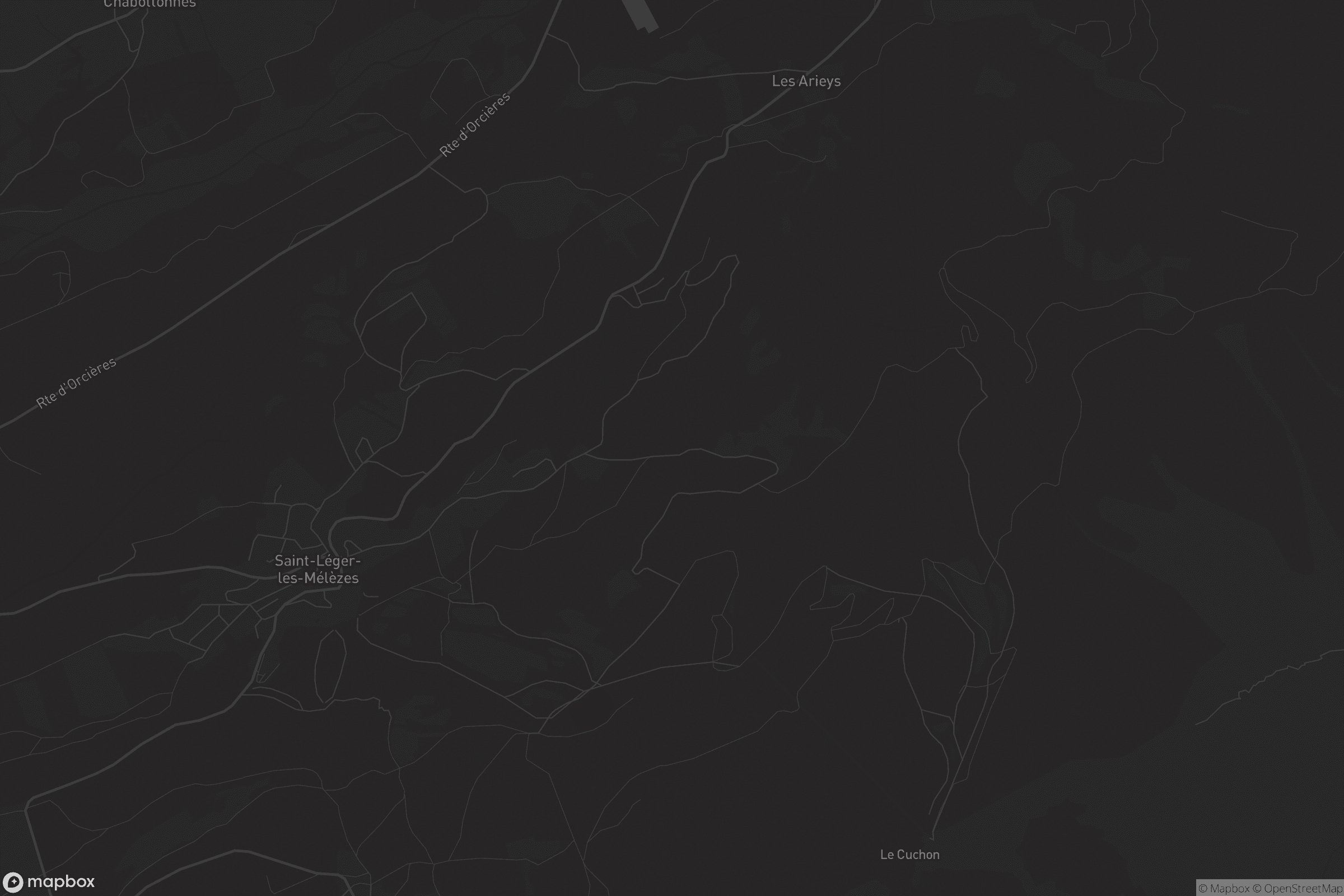 Carte de Saint-Léger-les-Mélèzes