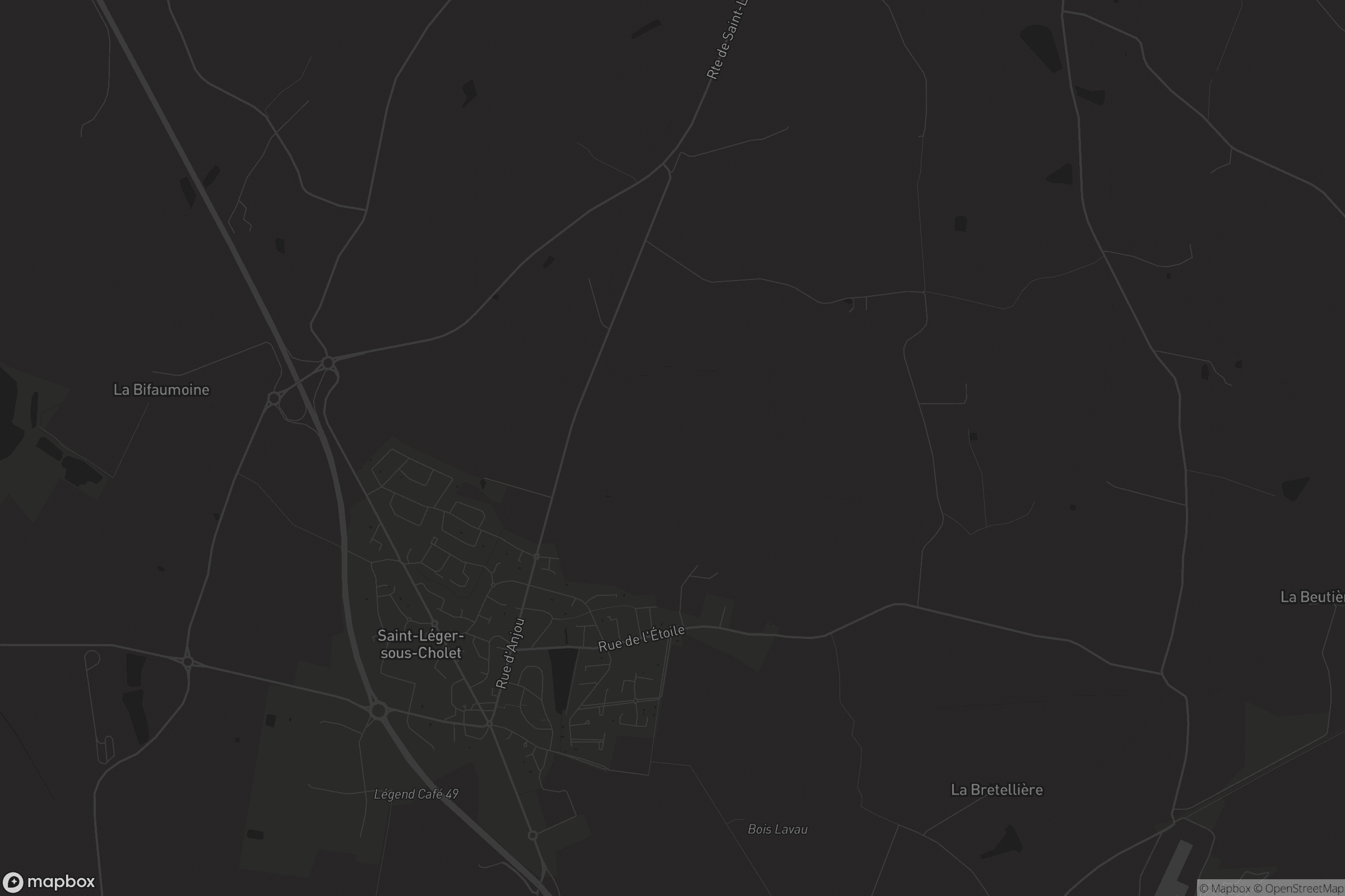 Carte de Saint-Léger-sous-Cholet