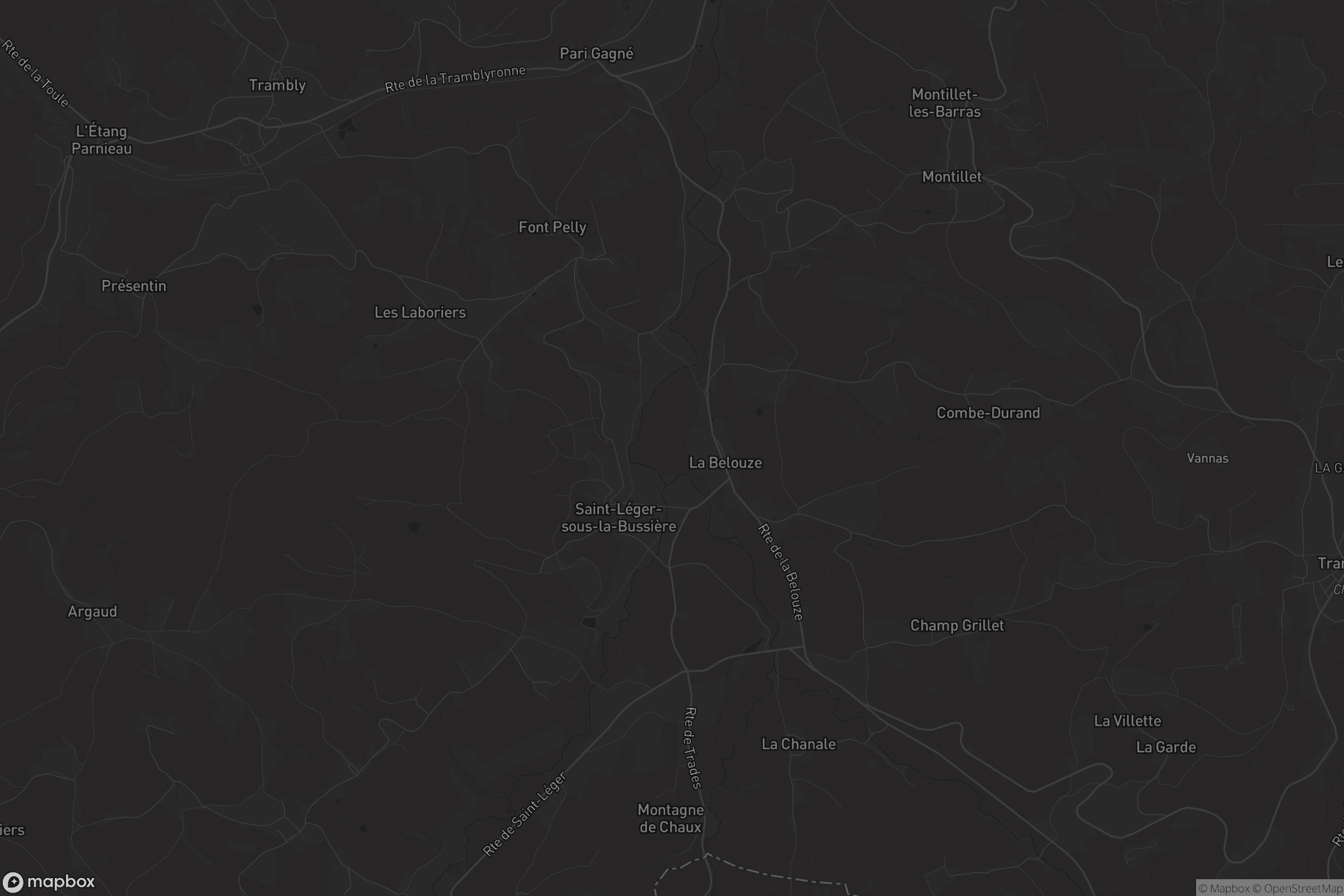 Carte de Saint-Léger-sous-la-Bussière