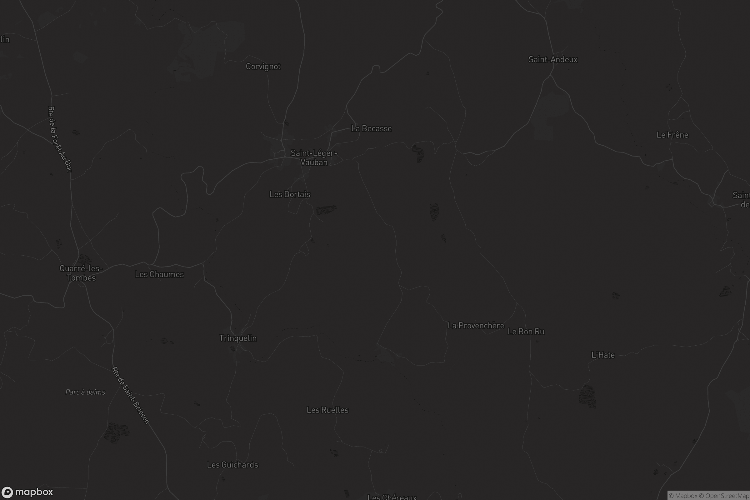 Carte de Saint-Léger-Vauban