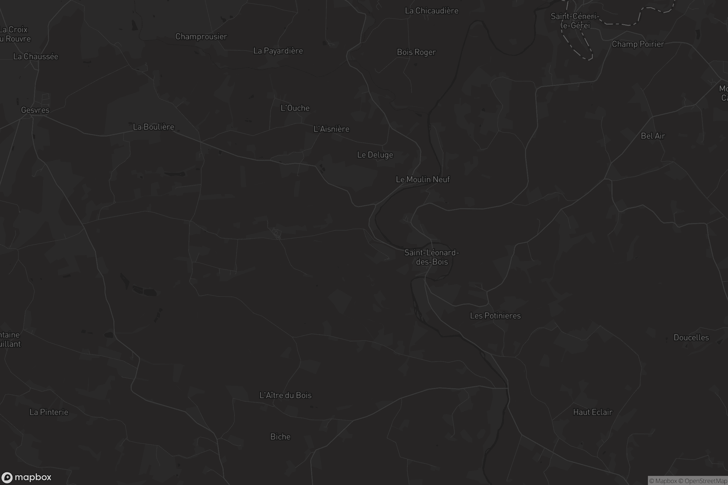 Carte de Saint-Léonard-des-Bois