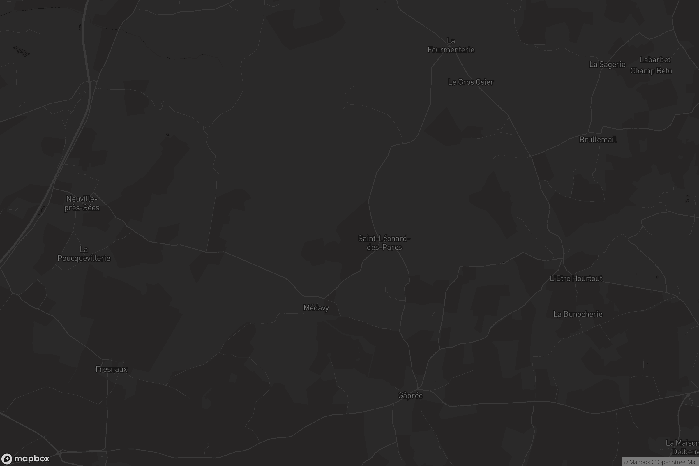 Carte de Saint-Léonard-des-Parcs