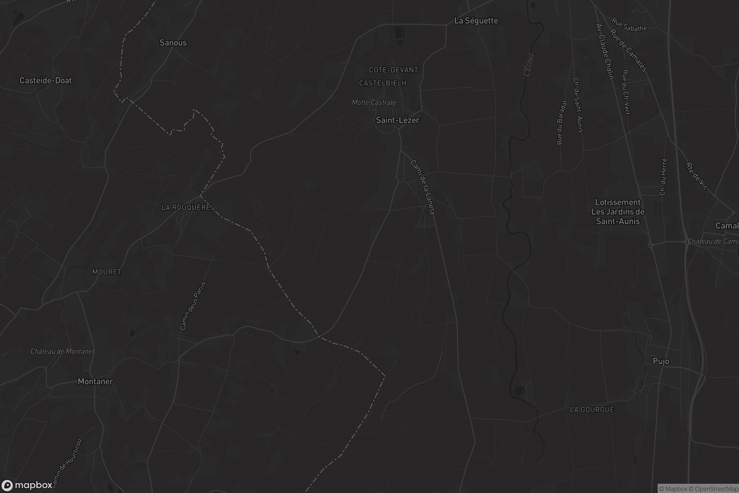 Carte de Saint-Lézer