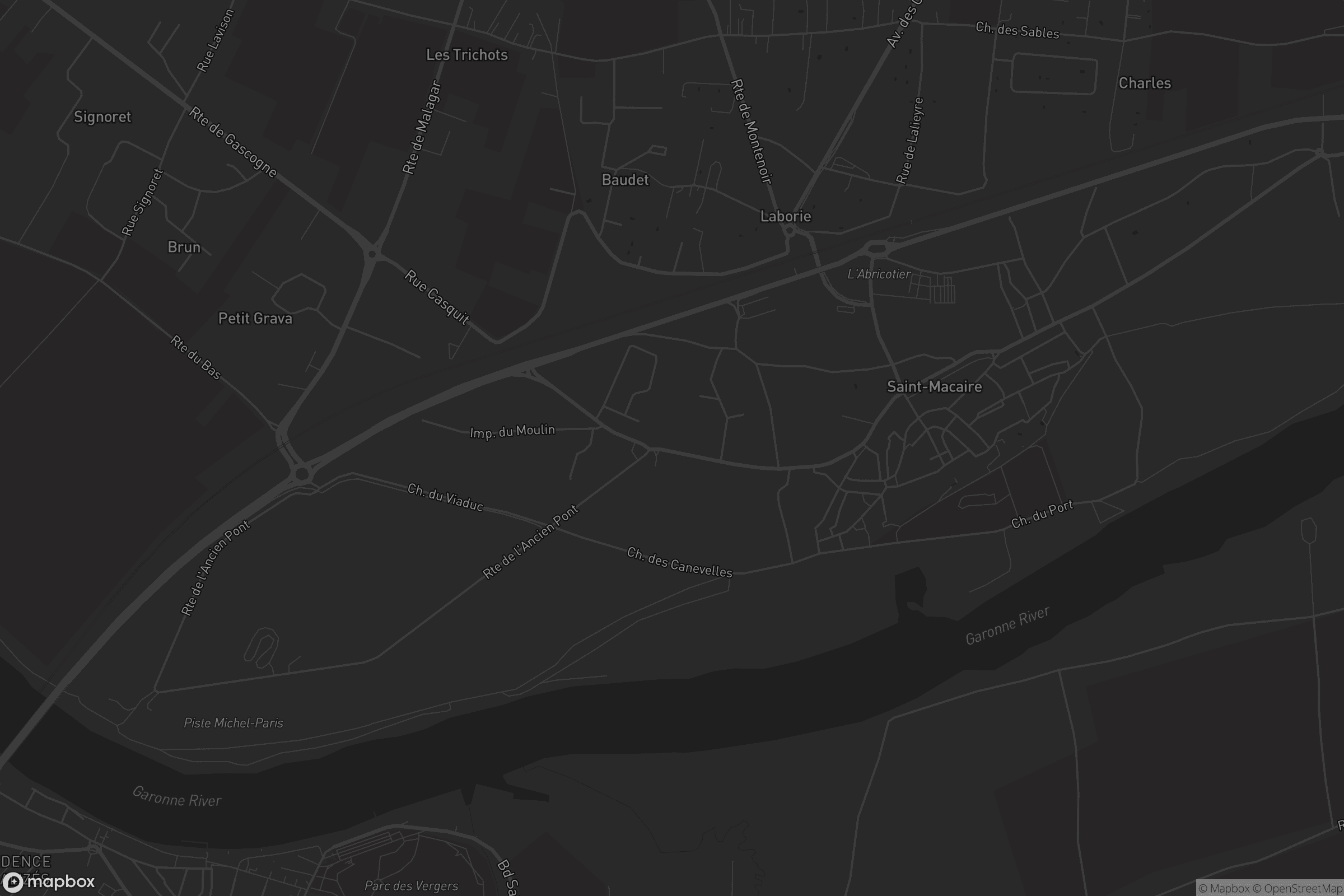 Carte de Saint-Macaire