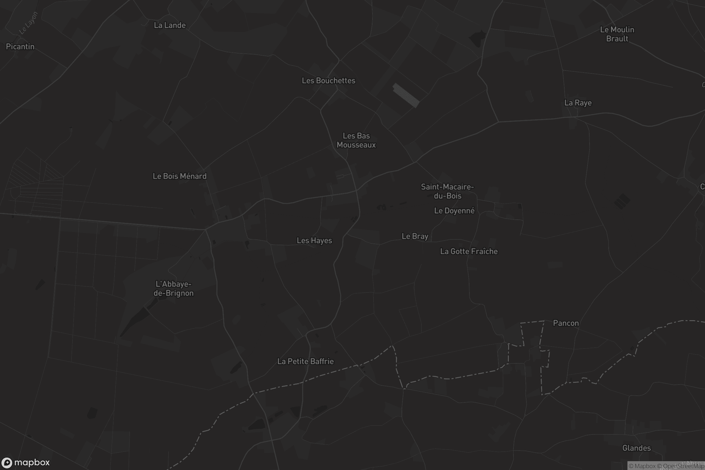 Carte de Saint-Macaire-du-Bois