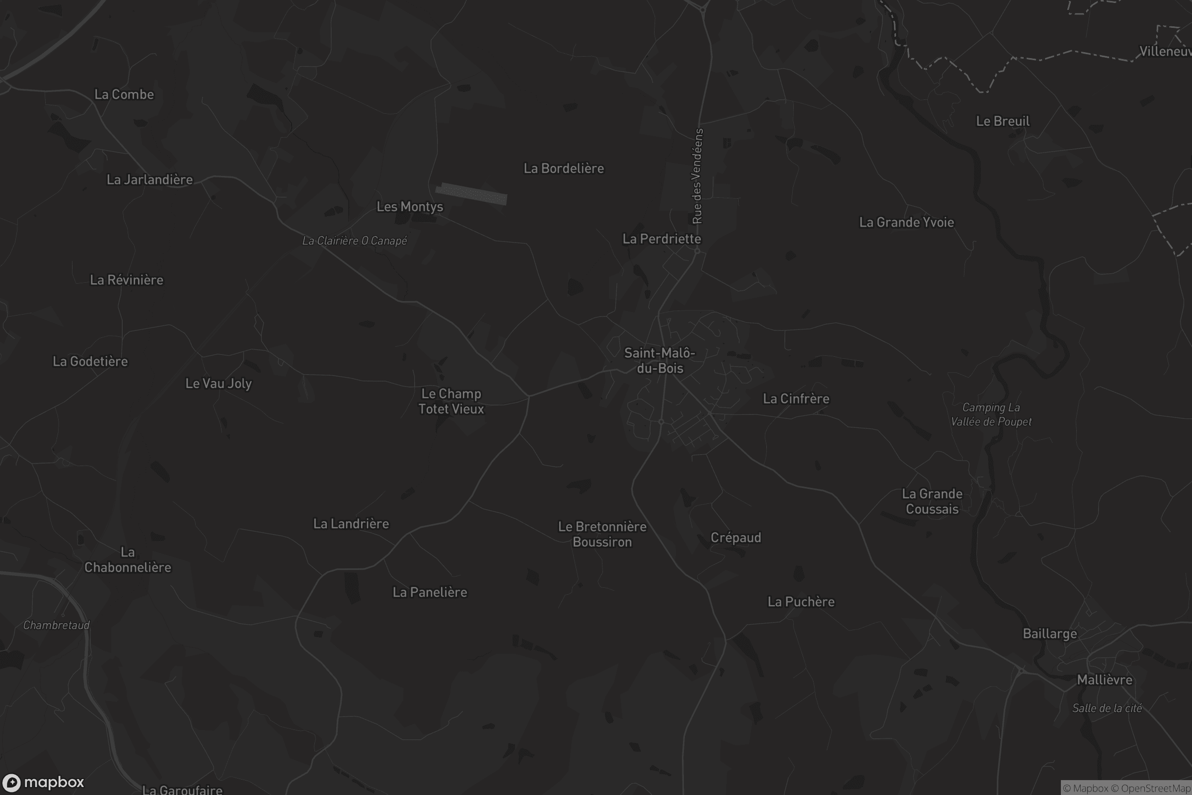 Carte de Saint-Malô-du-Bois