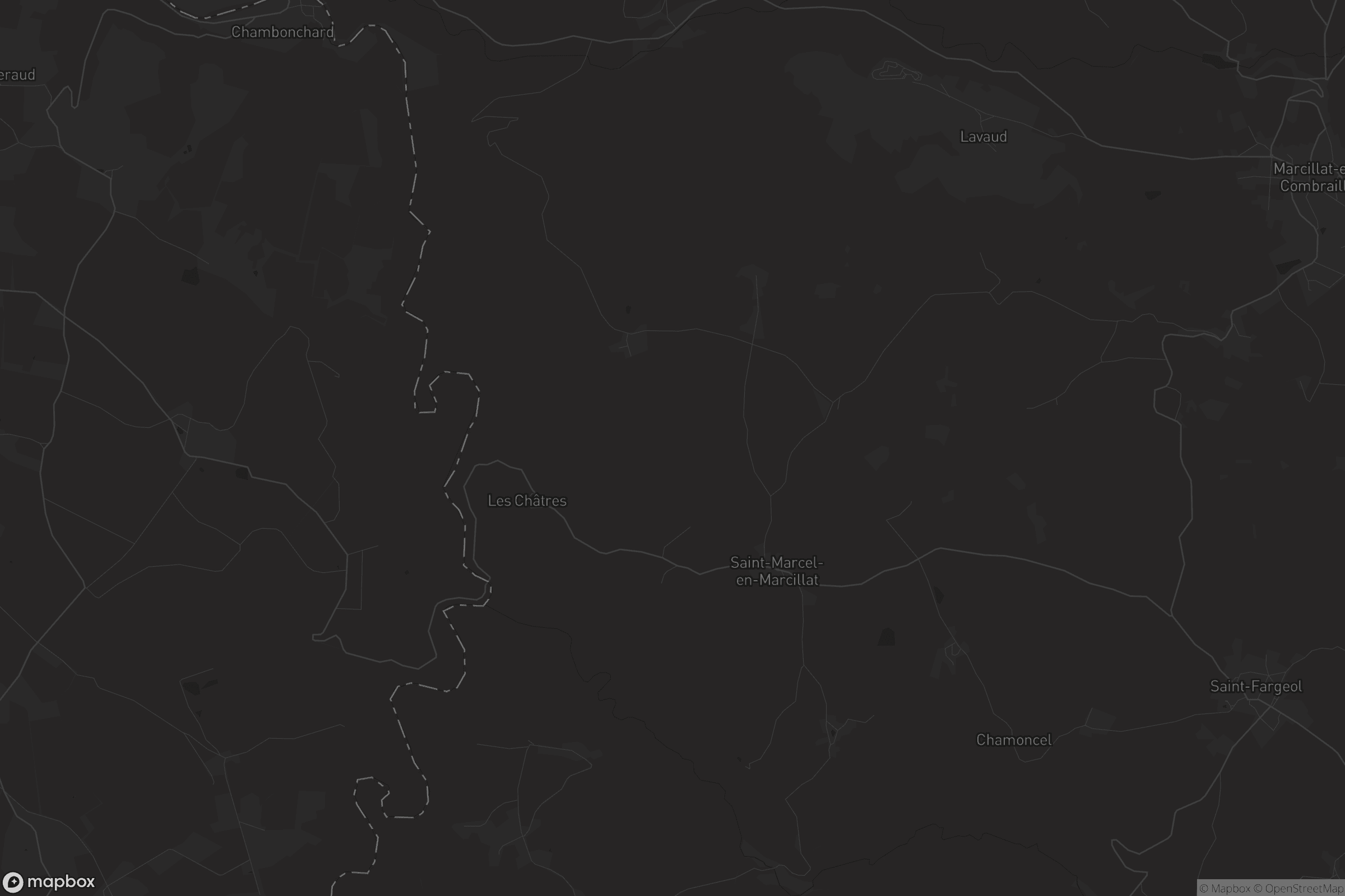 Carte de Saint-Marcel-en-Marcillat